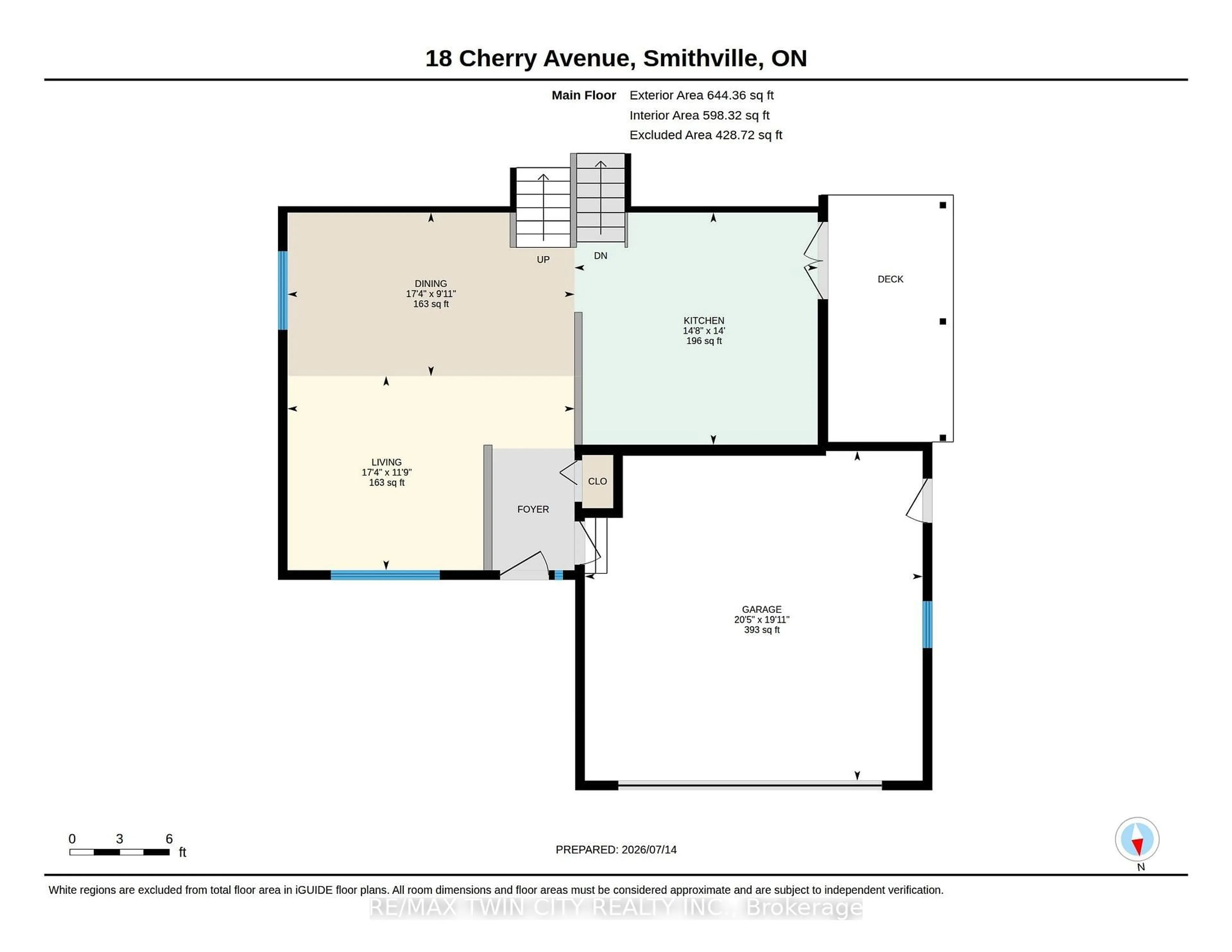 Floor plan for 18 Cherry Ave, West Lincoln Ontario L0R 2A0
