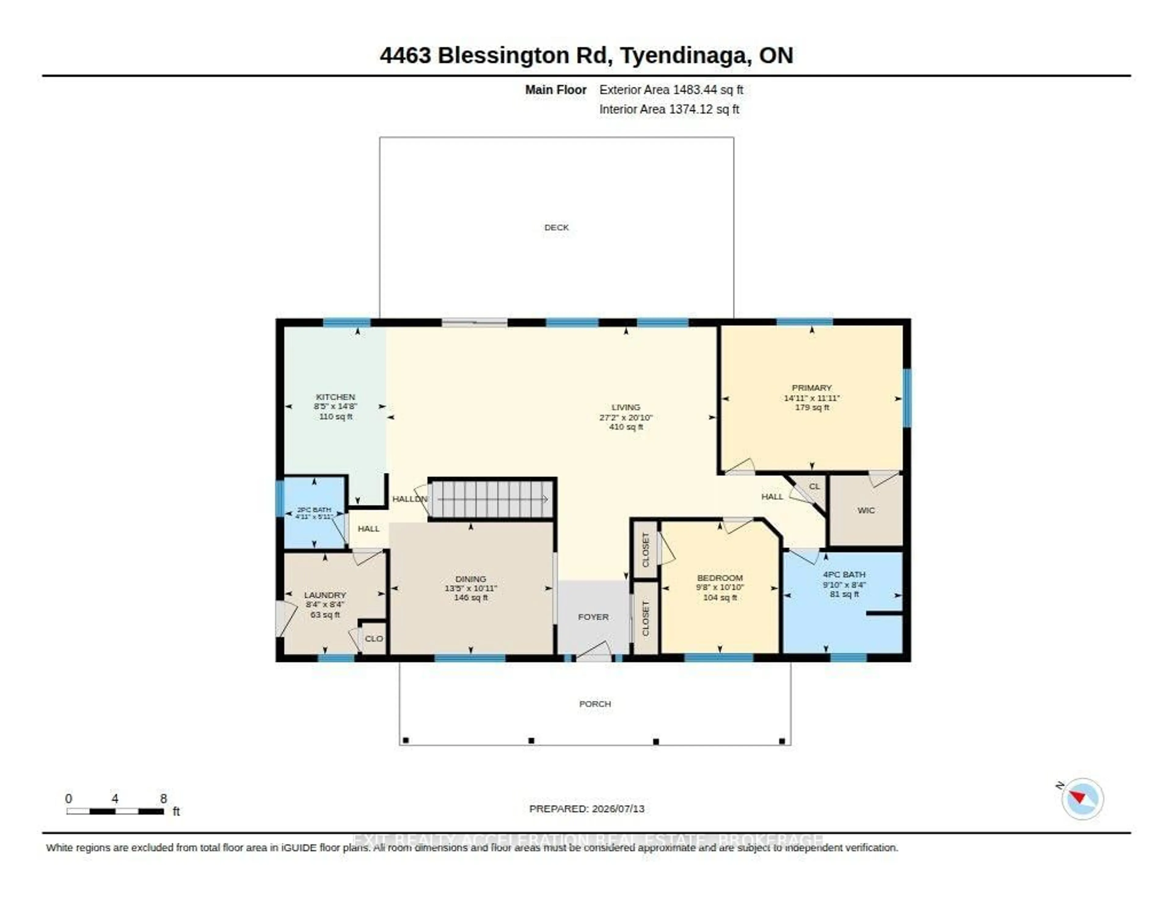 Floor plan for 4463 Blessington Rd, Shannonville Ontario K0K 2N0