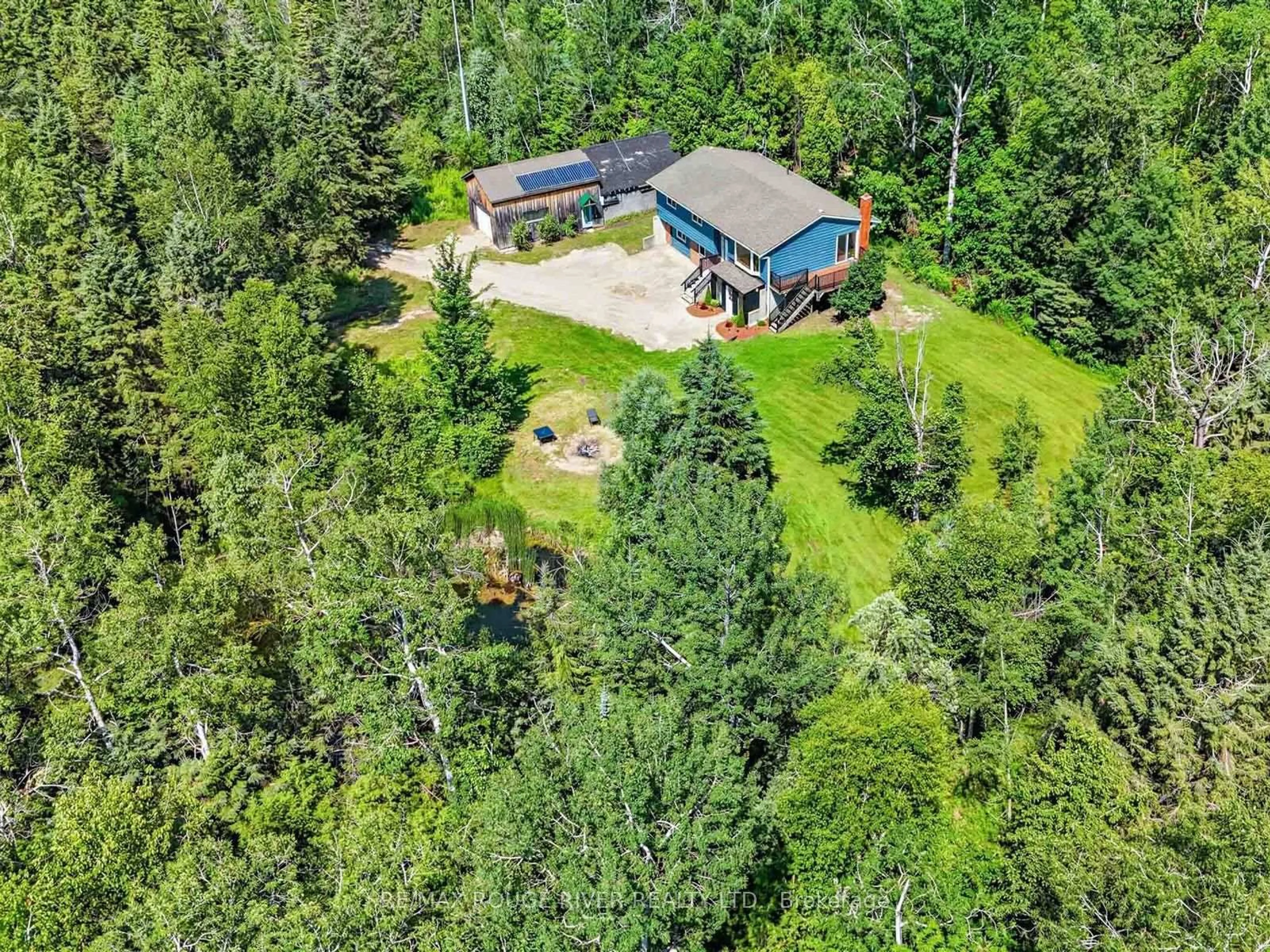 A pic from outside/outdoor area/front of a property/back of a property/a pic from drone, forest/trees view for 555247 Mono-Amaranth Townline, Mono Ontario L9W 5M9