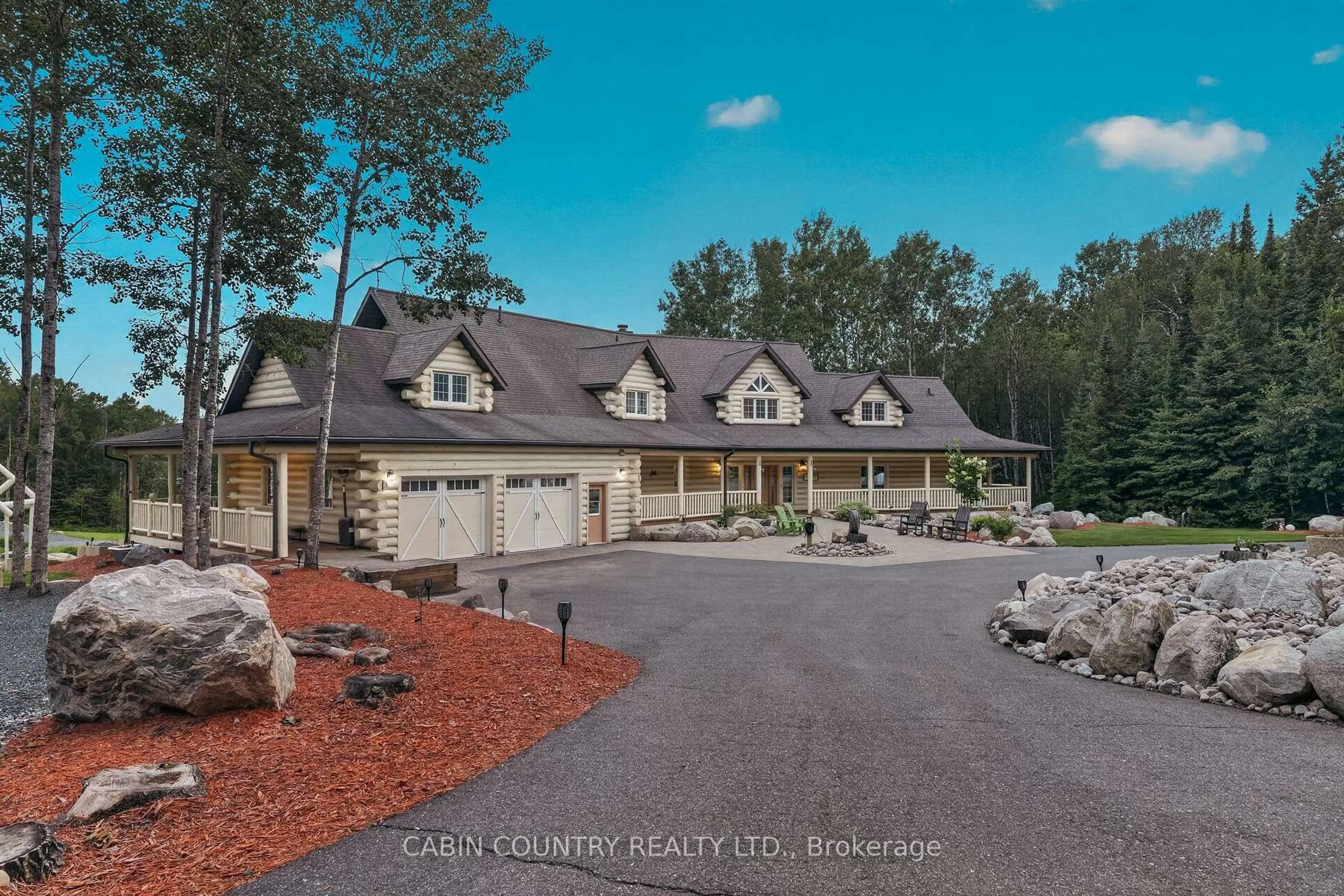 A pic from outside/outdoor area/front of a property/back of a property/a pic from drone, mountain view for 746 East Melick Rd, Kenora Ontario P9N 4N6
