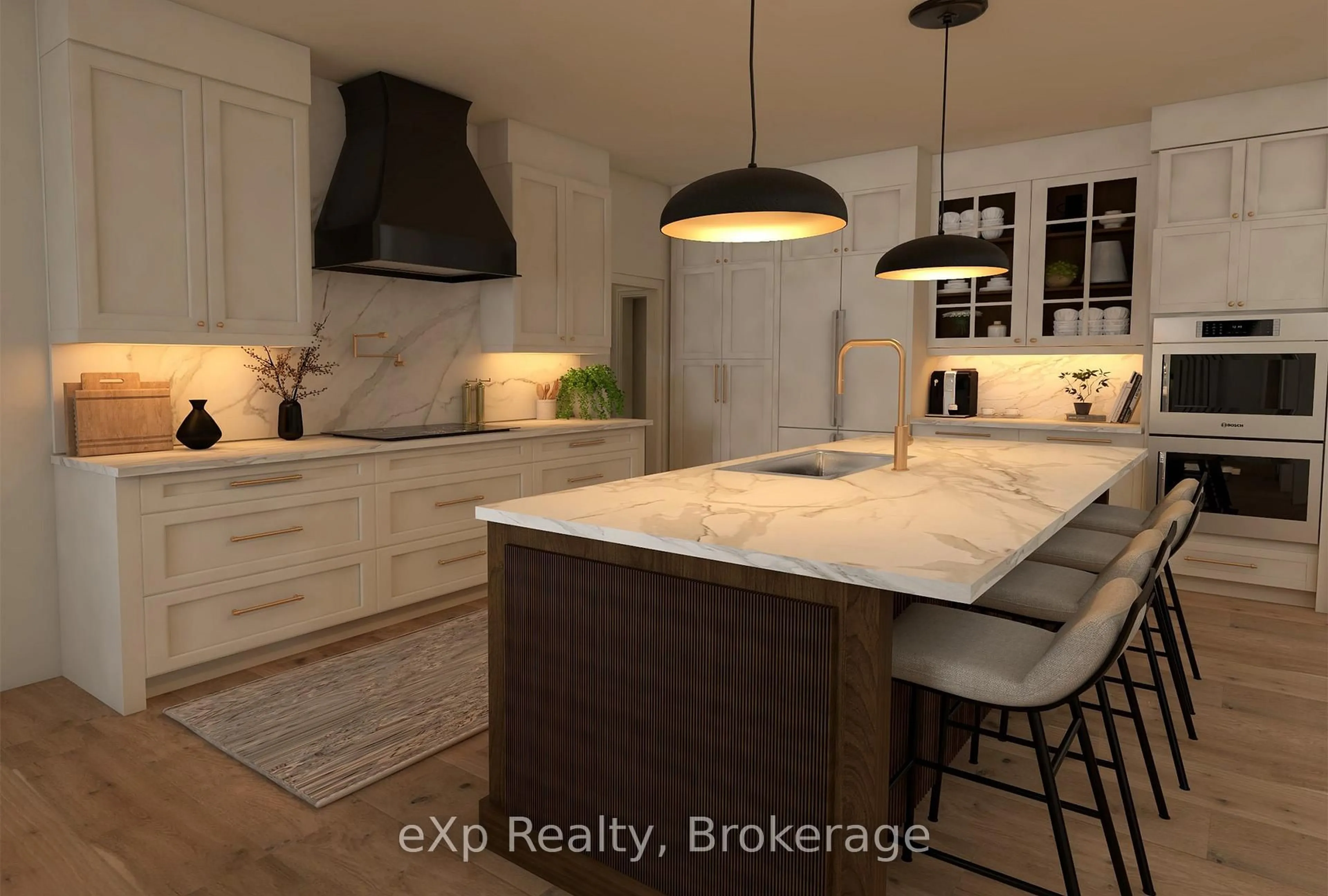 Contemporary kitchen, ceramic/tile floor for 92 Navigation Dr, Prince Edward County Ontario K8N 0G1