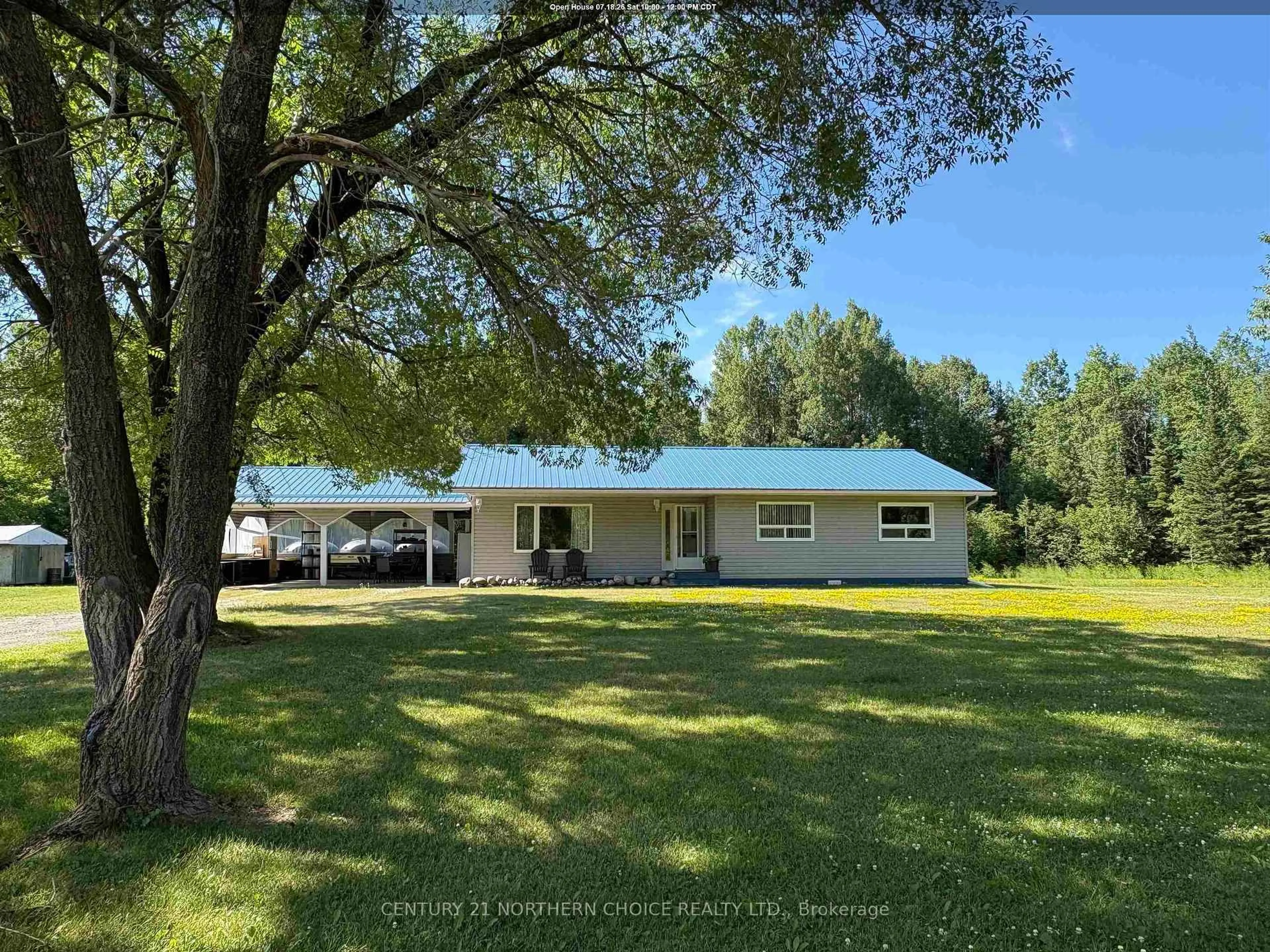 A pic from outside/outdoor area/front of a property/back of a property/a pic from drone, water/lake/river/ocean view for 993 Fisher Rd, Emo Ontario P0W 1E0