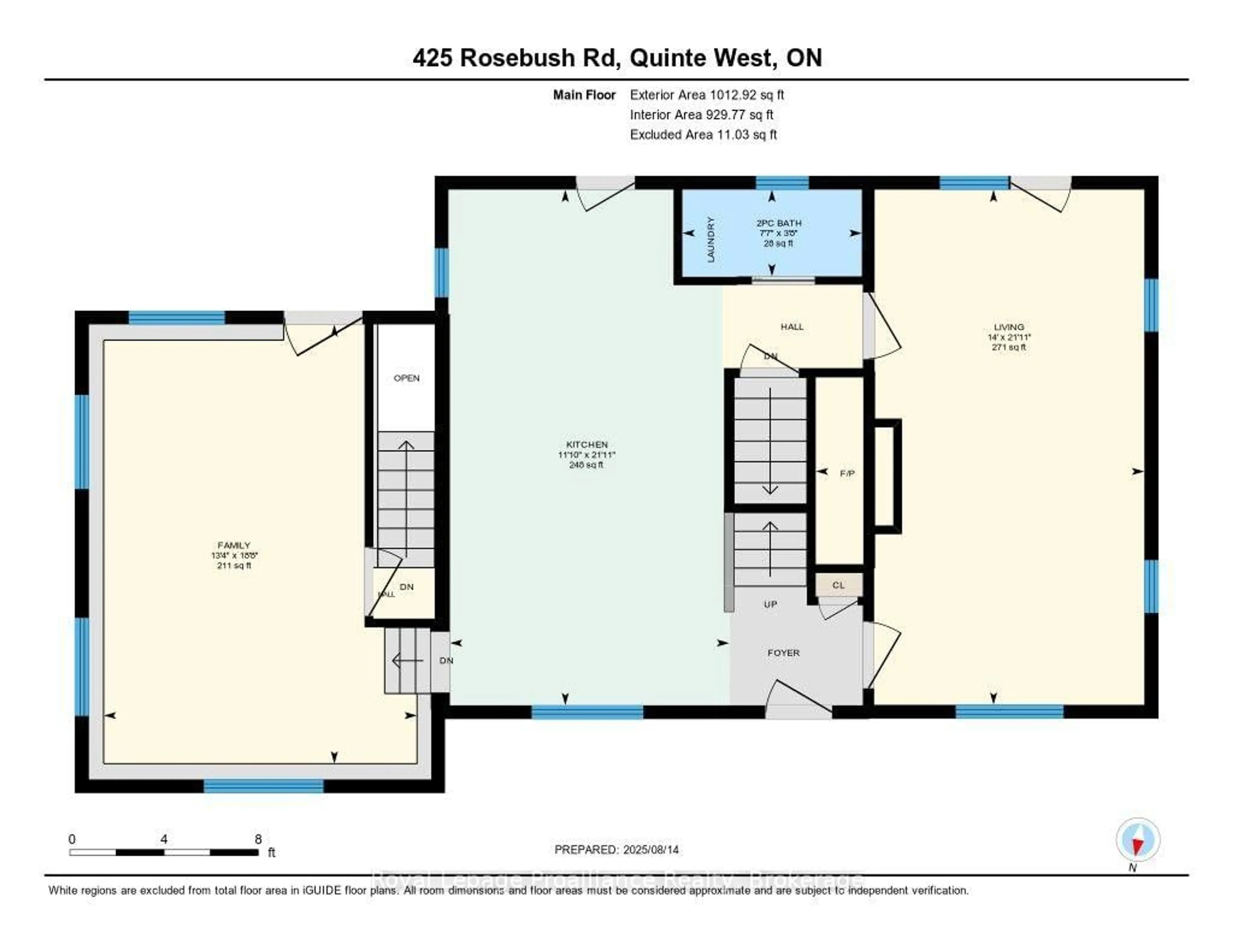 Floor plan for 425 Rosebush Rd, Hastings Ontario K0K 2C0