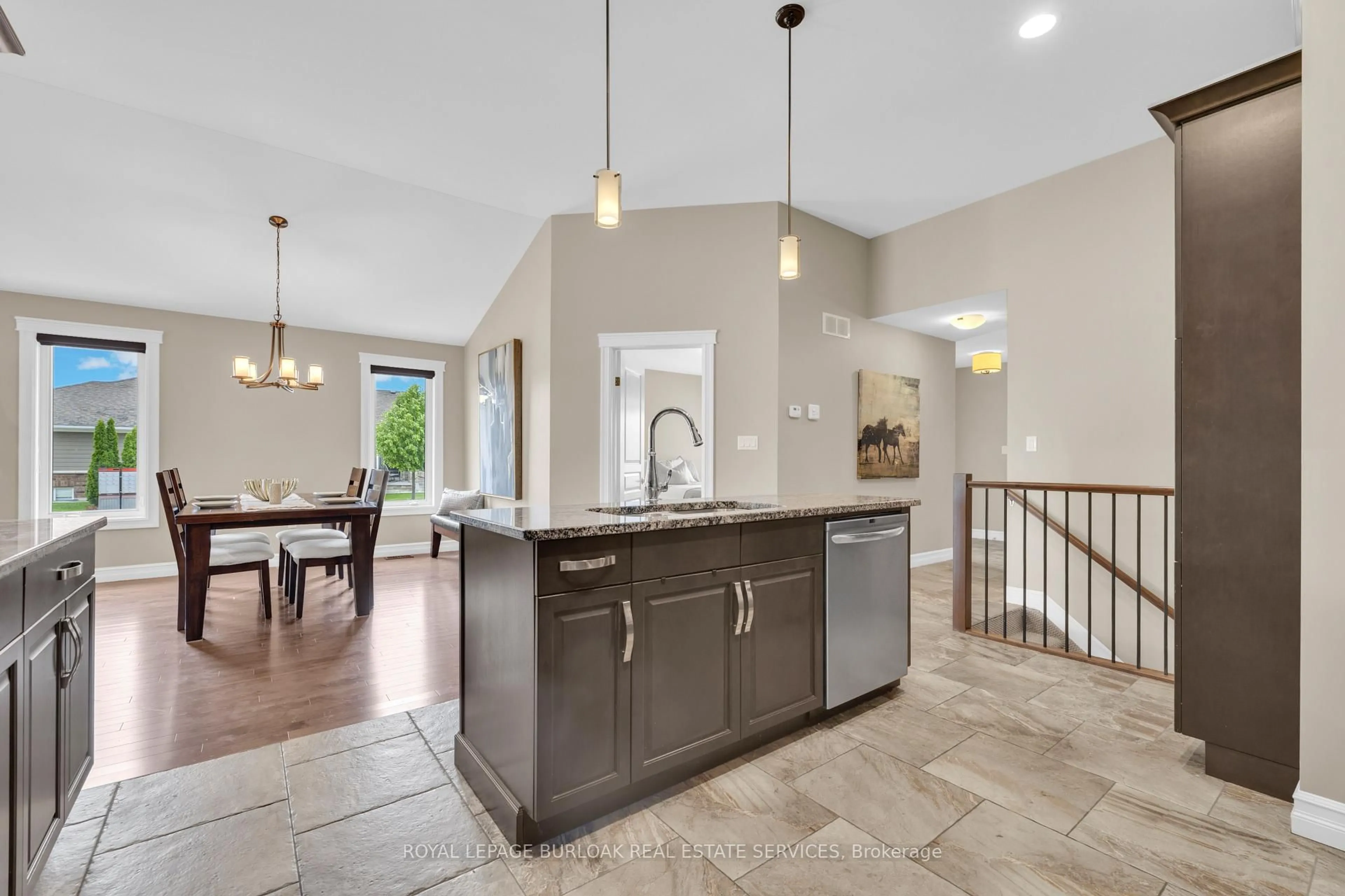 Open concept kitchen, ceramic/tile floor for 1160 Alliance St, LaSalle Ontario N9H 0C3