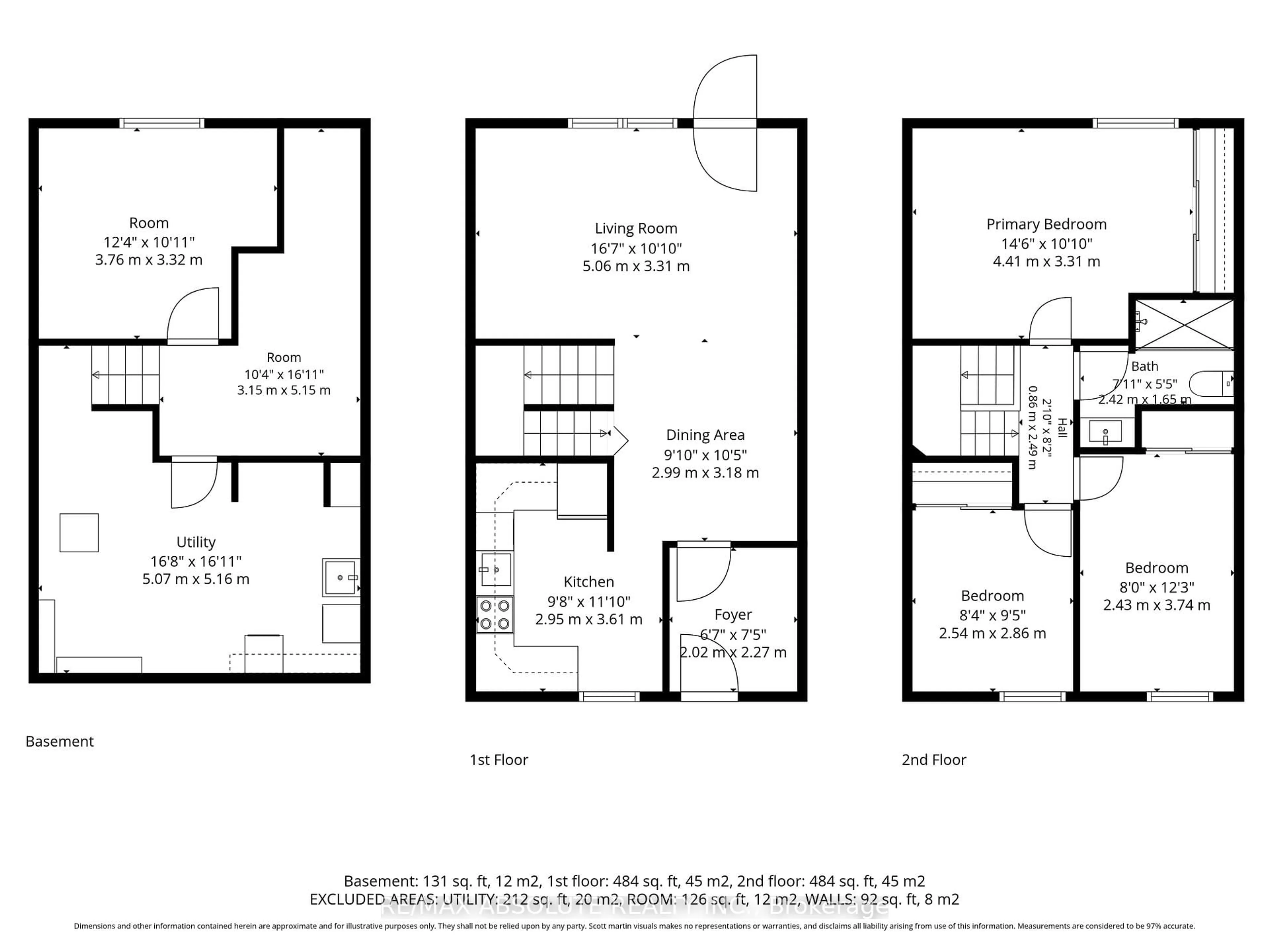 Floor plan for 413 Woodfield Dr ##D, Ottawa Ontario K2G 4B7