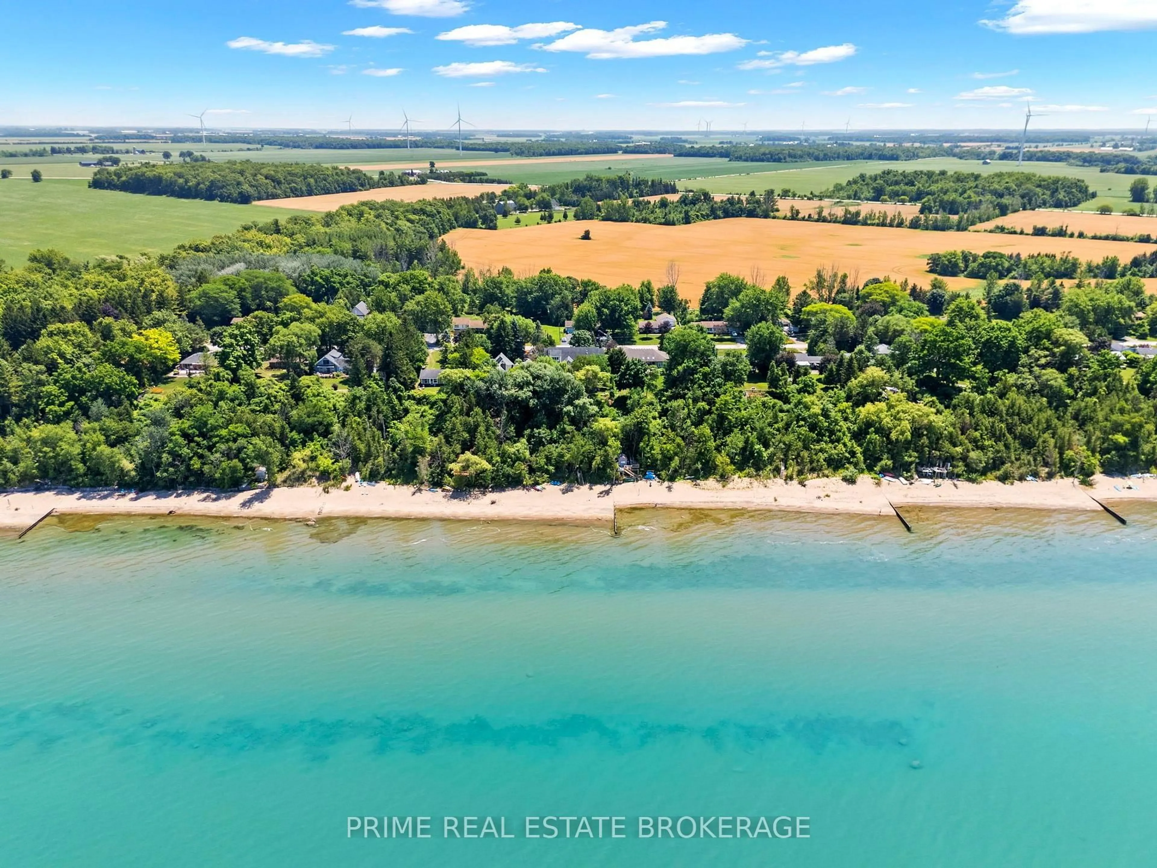 A pic from outside/outdoor area/front of a property/back of a property/a pic from drone, water/lake/river/ocean view for 4710 Lakeside St, Plympton-Wyoming Ontario N0N 1J6