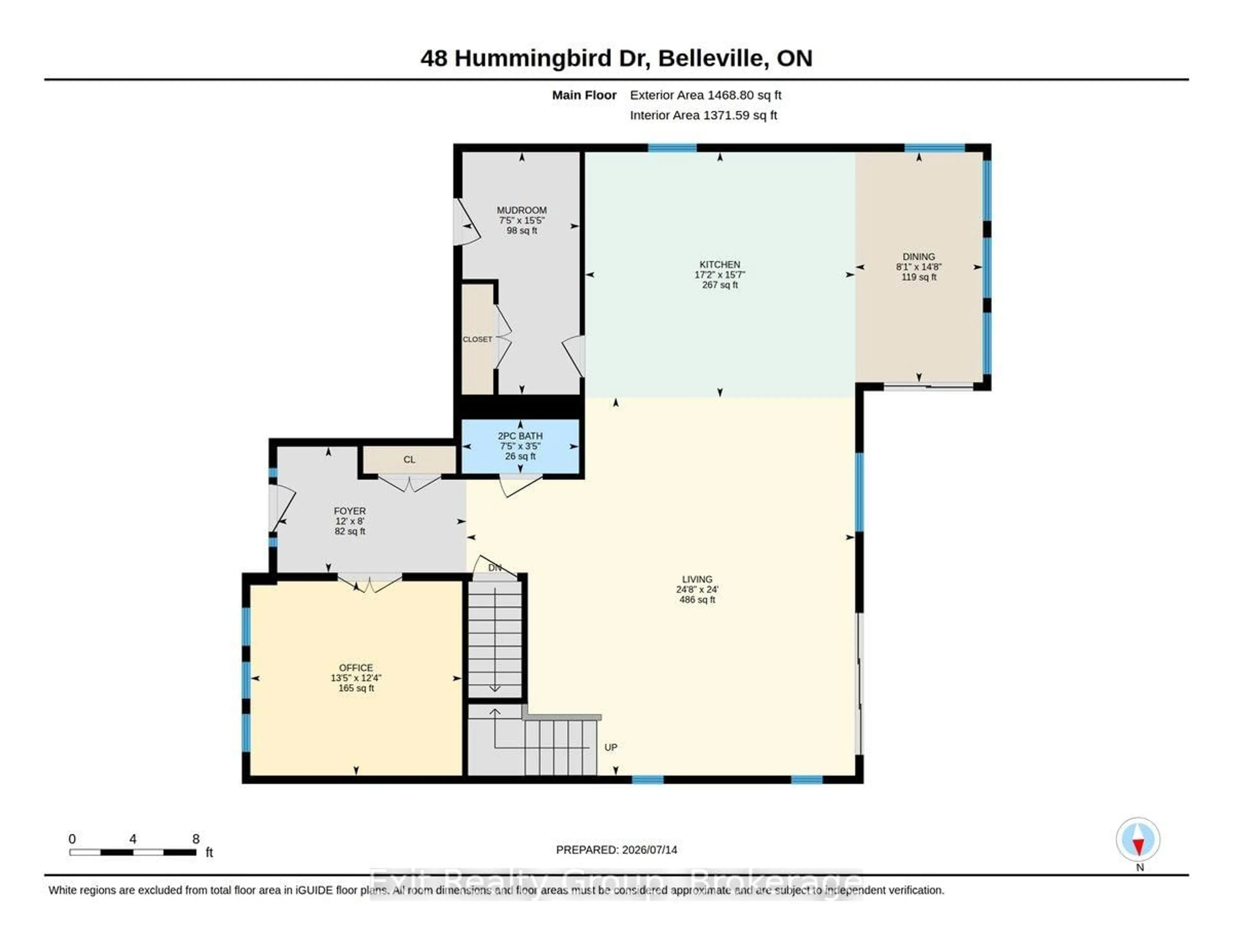 Floor plan for 48 Hummingbird Dr, Belleville Ontario K8N 0H7