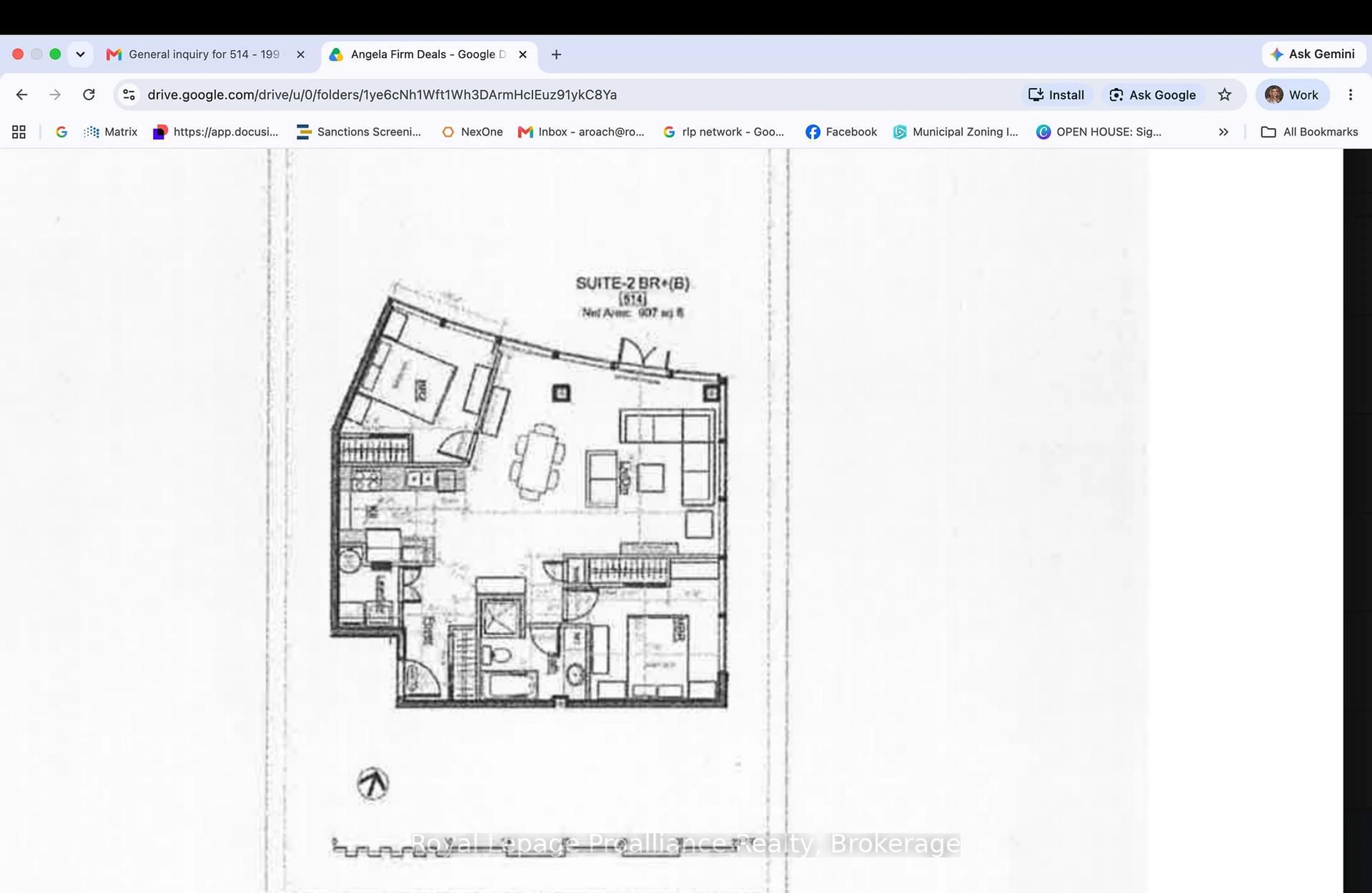 Floor plan for 199 Front St #514, Belleville Ontario K8N 5H5