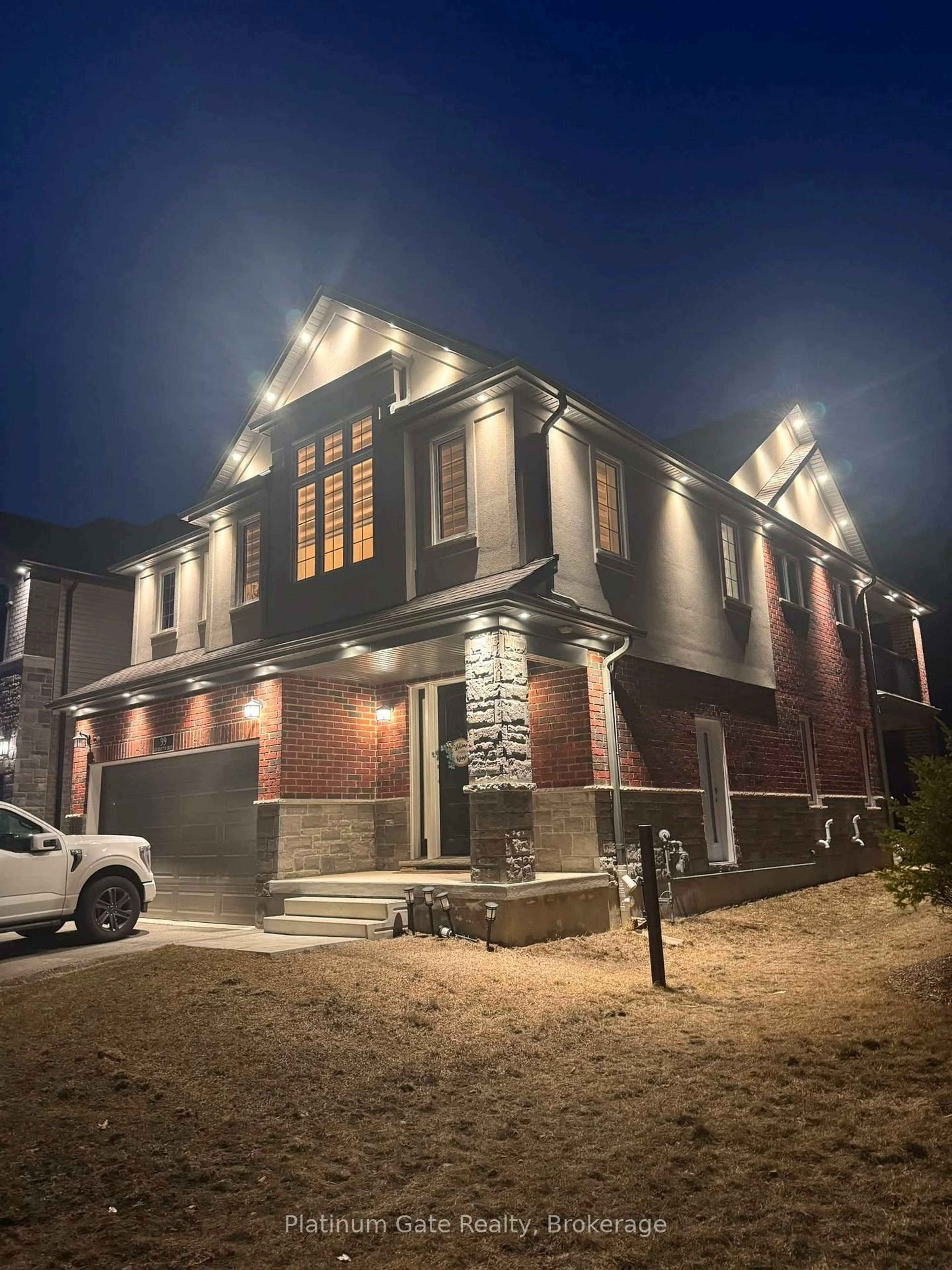 Home with brick exterior material, street for 99 Ian Ormston Dr, Kitchener Ontario N2P 0K2
