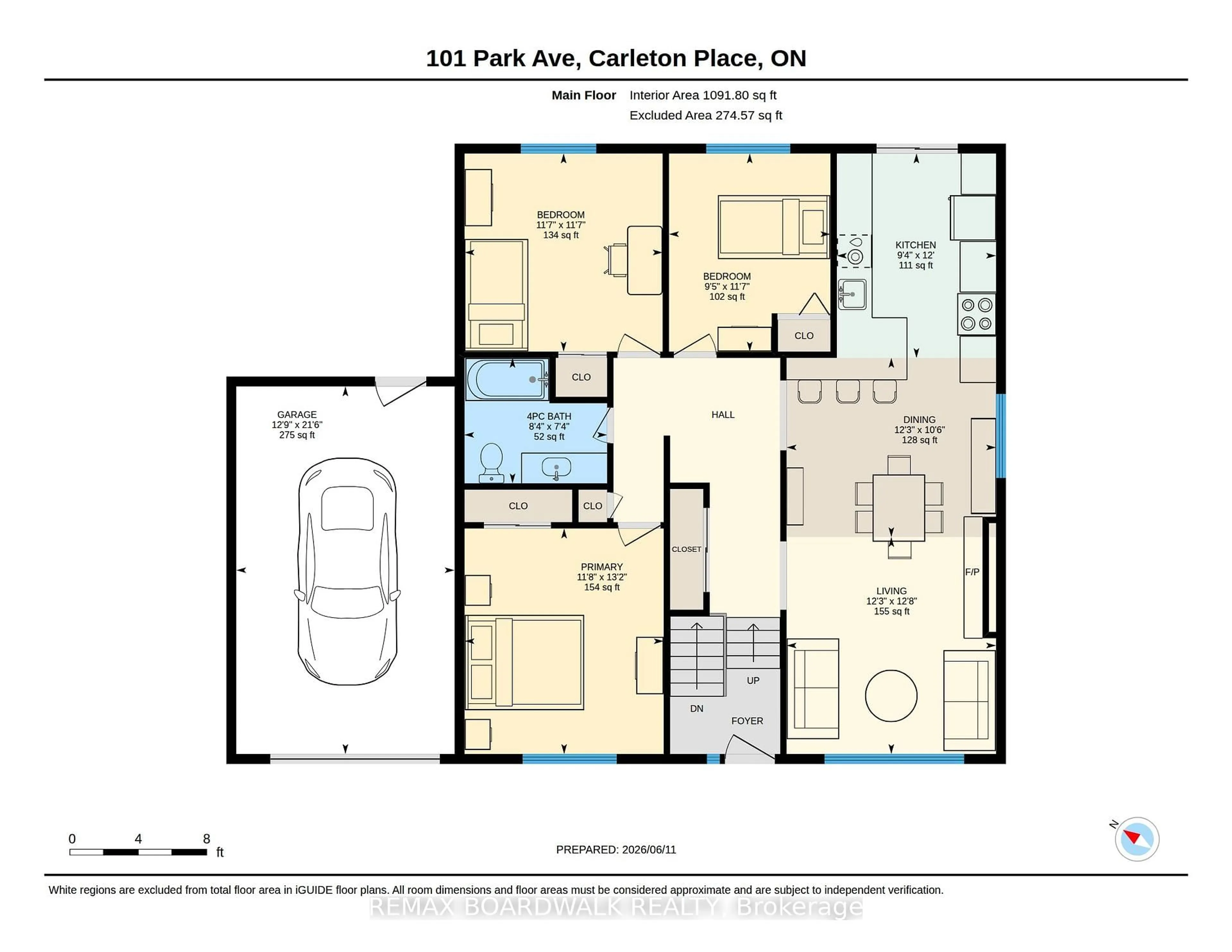 Floor plan for 101 Park Ave, Carleton Place Ontario K7C 2H4