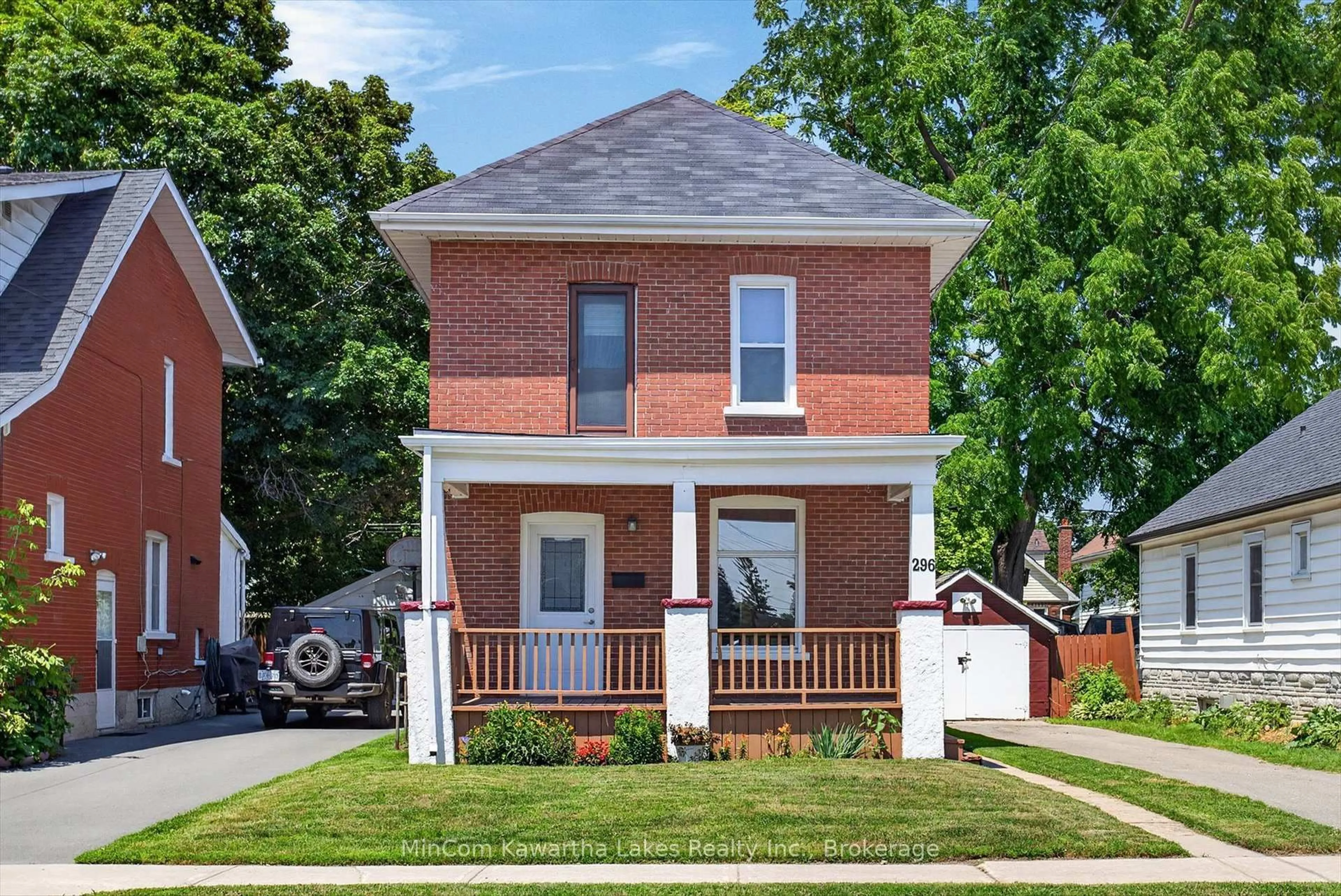 Home with brick exterior material, street for 296 Braidwood Ave, Peterborough Ontario K9J 1V3