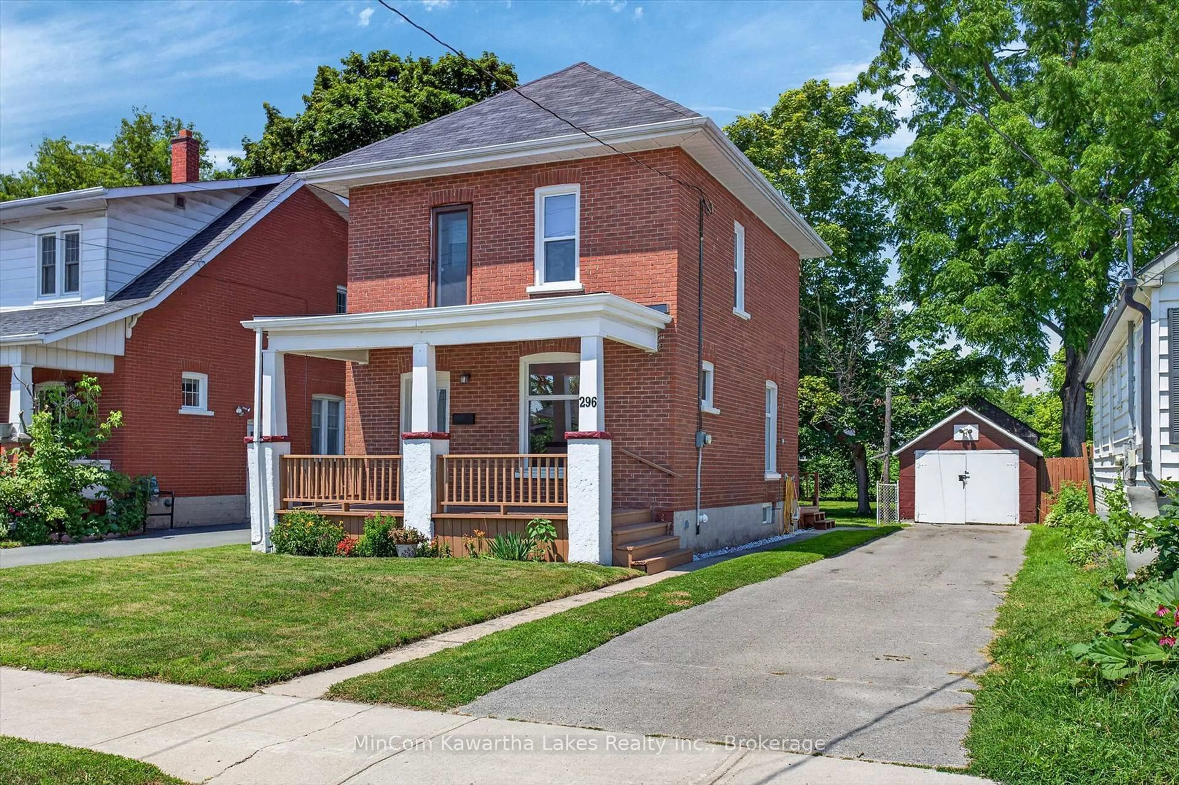 Home with brick exterior material, street for 296 Braidwood Ave, Peterborough Ontario K9J 1V3