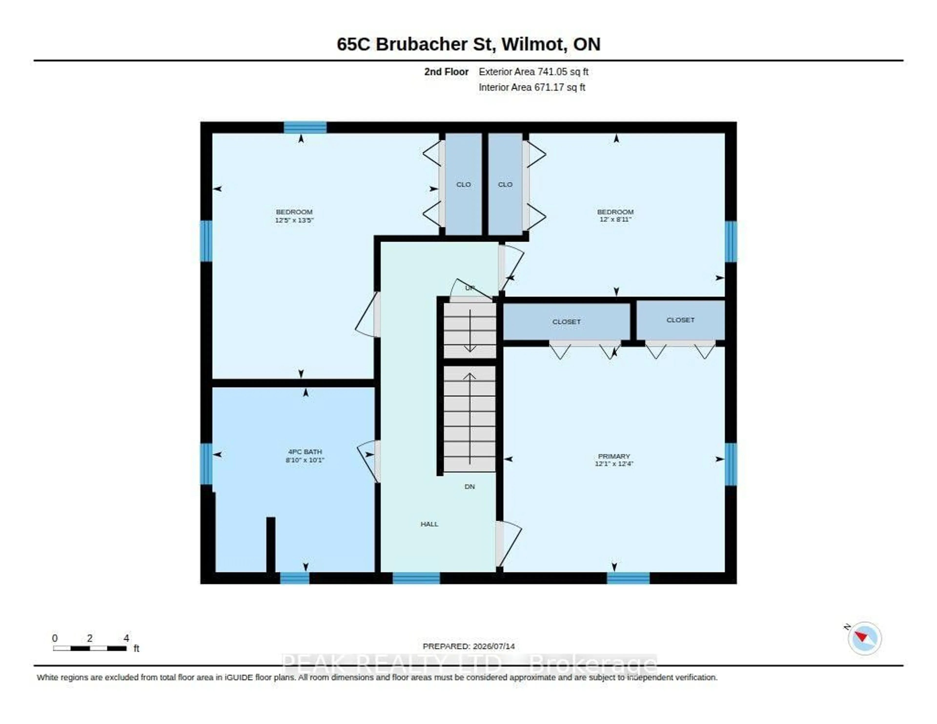 Floor plan for 65C Brubacher St, Wilmot Ontario N3A 2V2