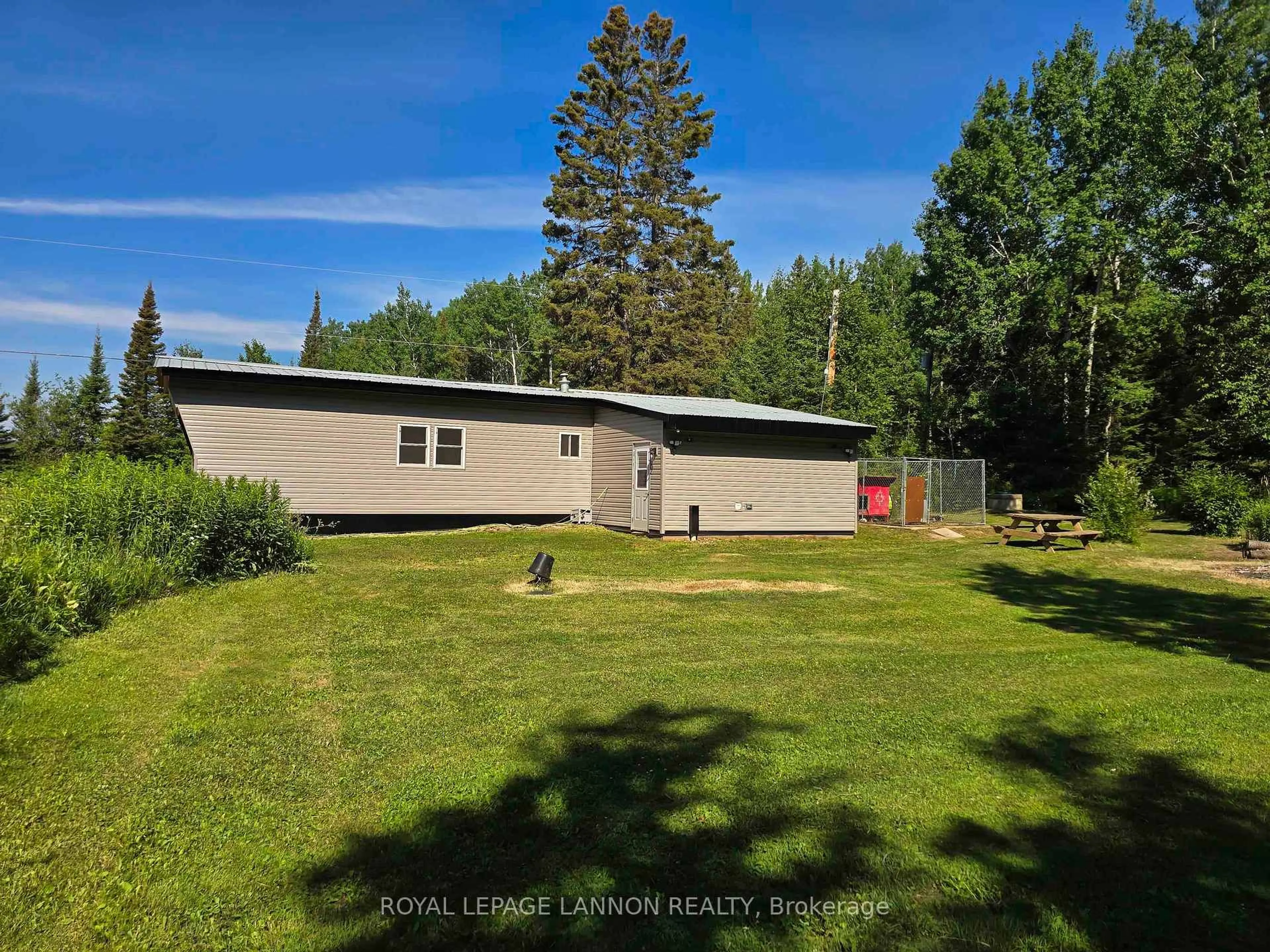 A pic from outside/outdoor area/front of a property/back of a property/a pic from drone, unknown for 20 Union School Rd, Neebing Ontario P7L 0E7