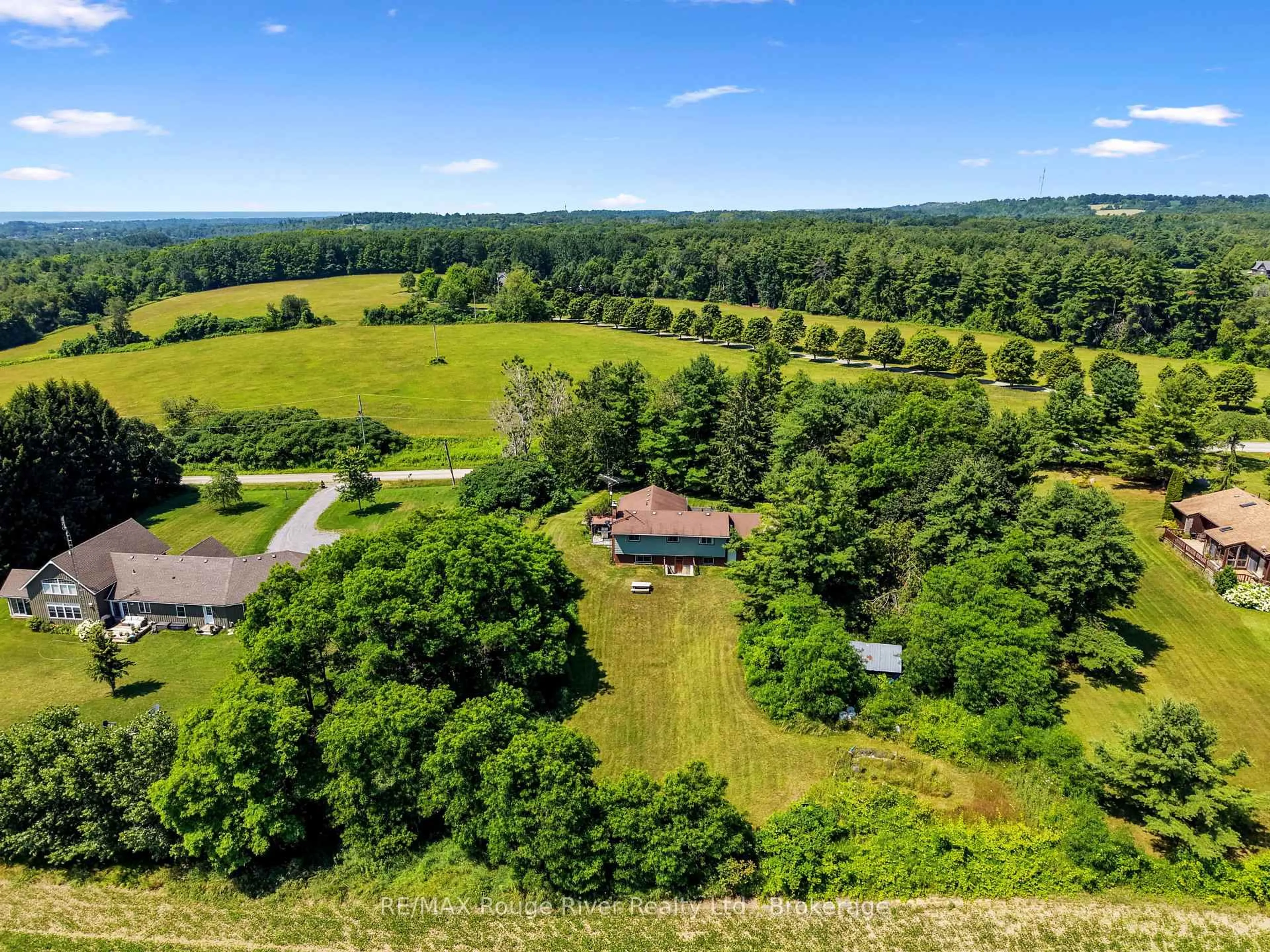 A pic from outside/outdoor area/front of a property/back of a property/a pic from drone, forest/trees view for 333 Arthurs Lane, Cramahe Ontario K0K 1S0