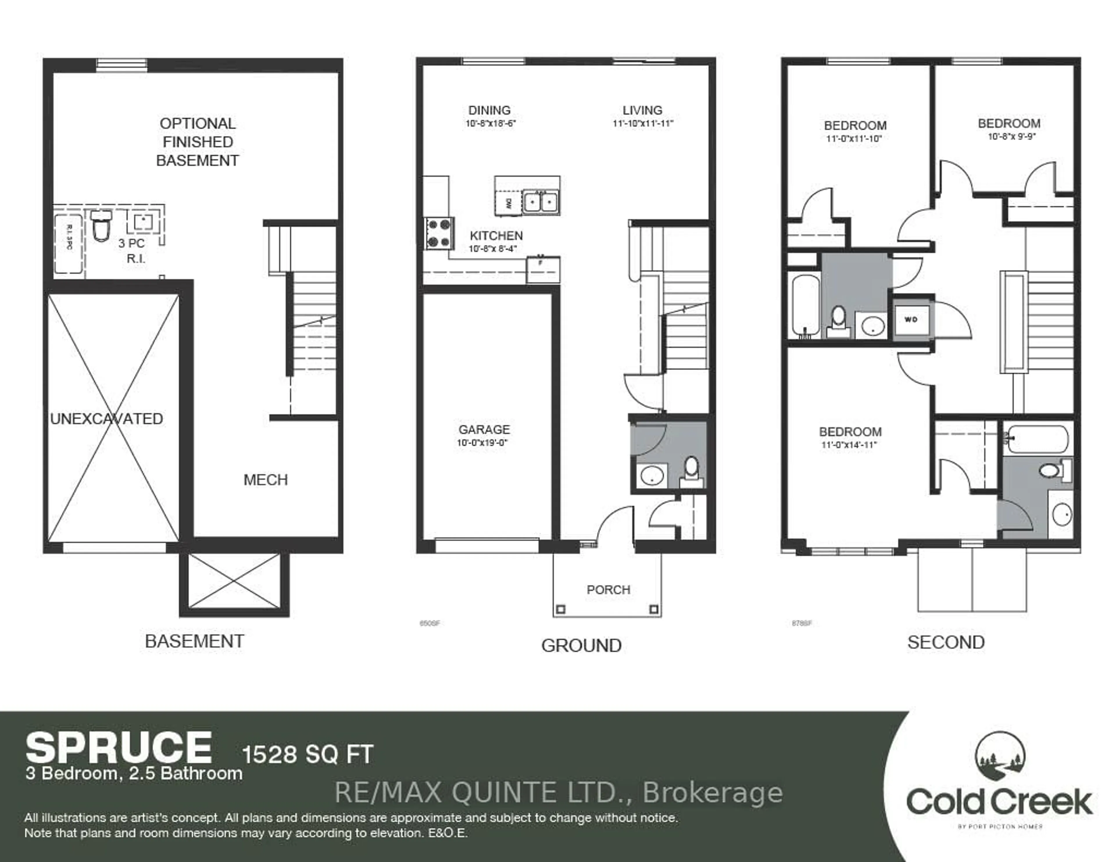 Floor plan for 36 Hineman St, Prince Edward County Ontario K0K 2T0