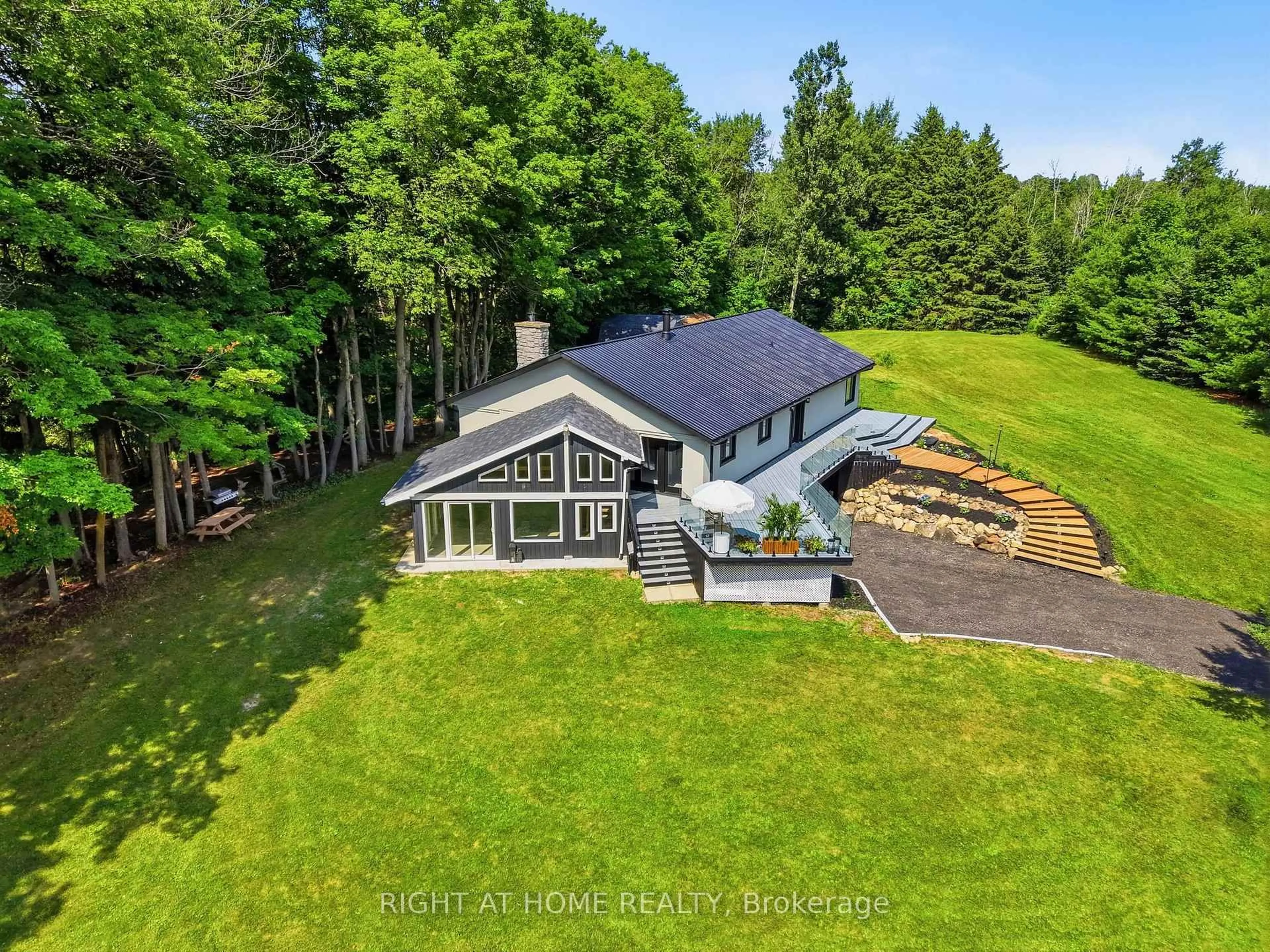 A pic from outside/outdoor area/front of a property/back of a property/a pic from drone, water/lake/river/ocean view for 5609 4th Line, Erin Ontario N0B 1Z0