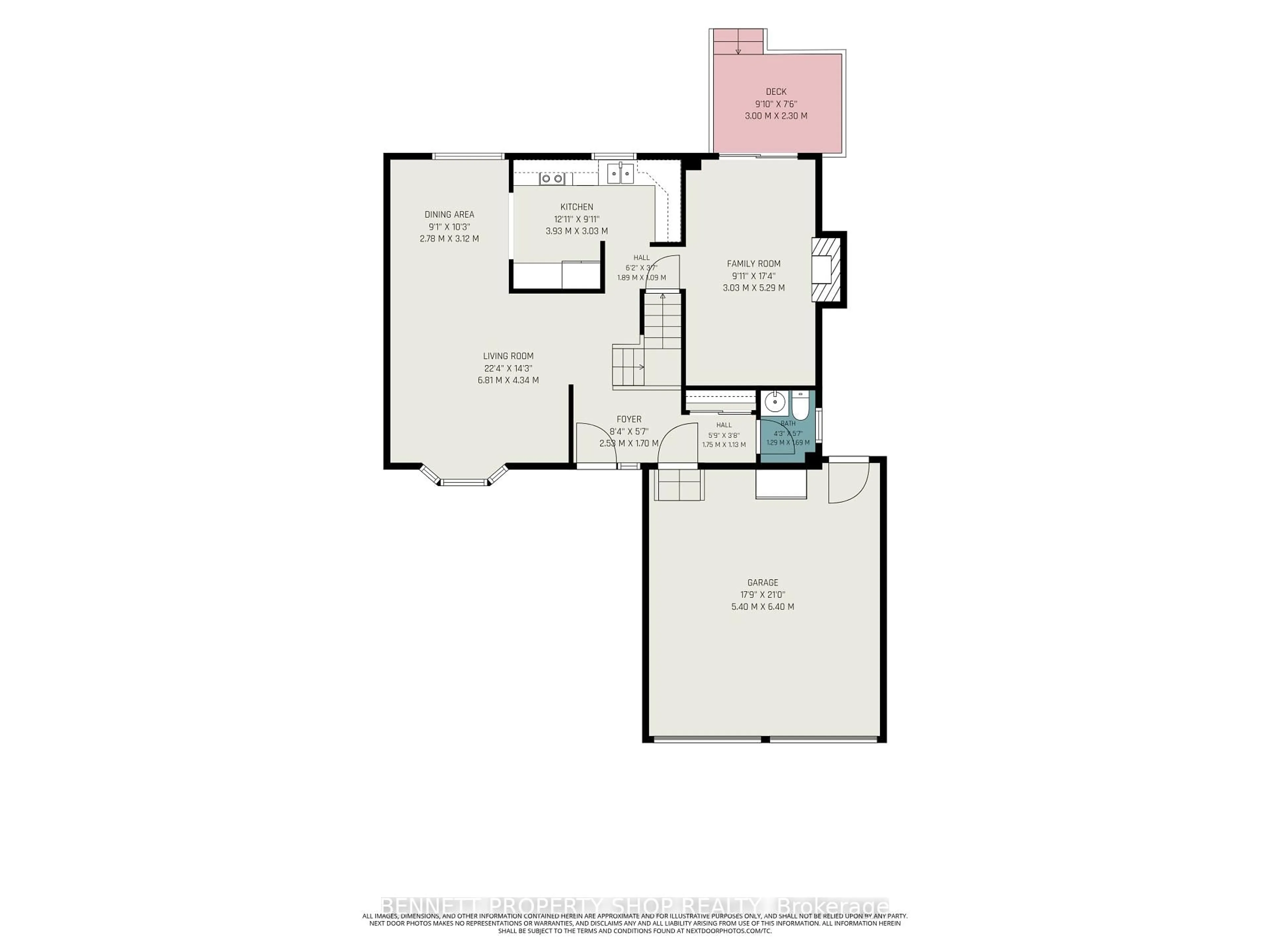 Floor plan for 432 Pickford Dr, Ottawa Ontario K2L 3R4