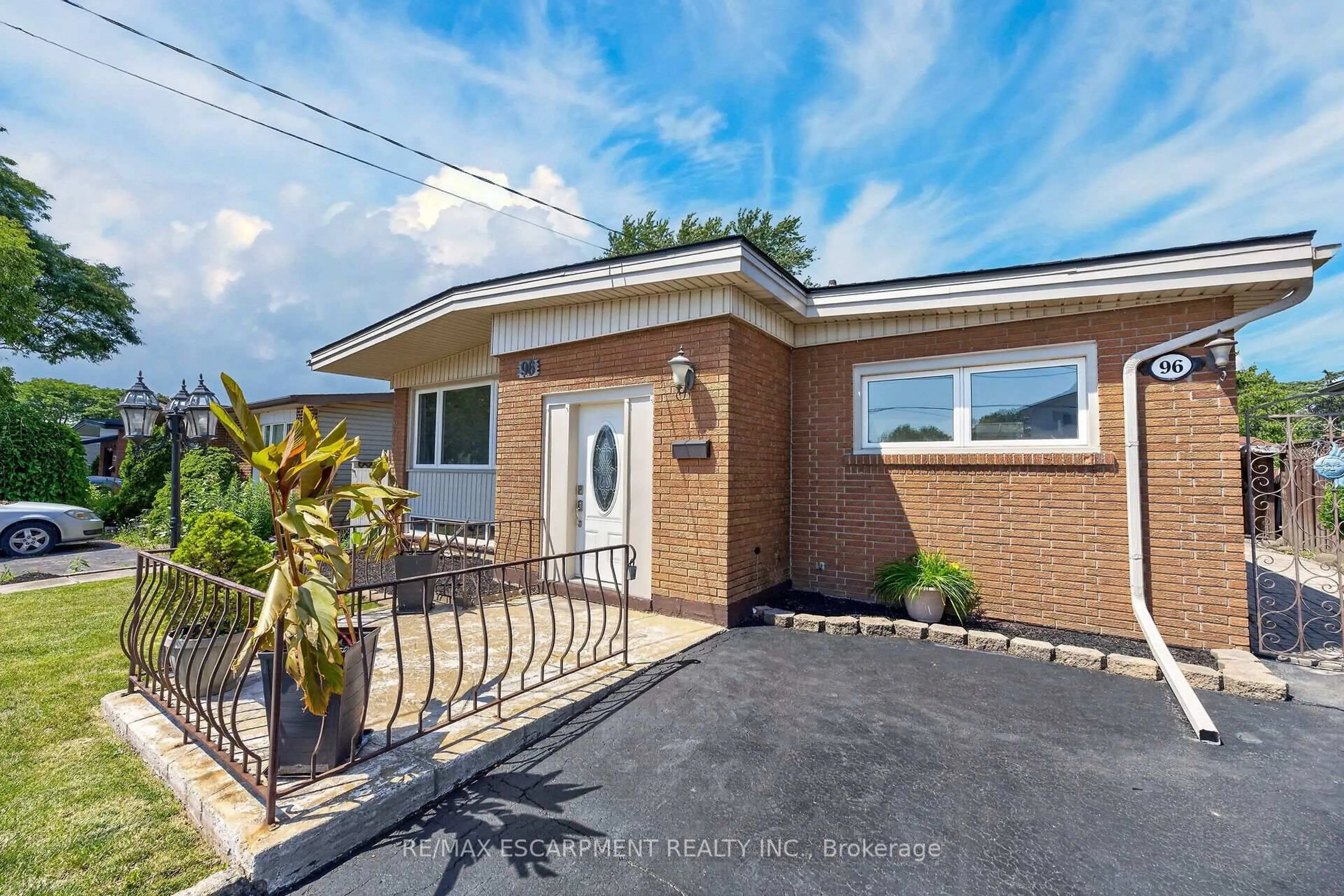 Home with brick exterior material, street for 96 Fielding Cres, Hamilton Ontario L8V 2P5