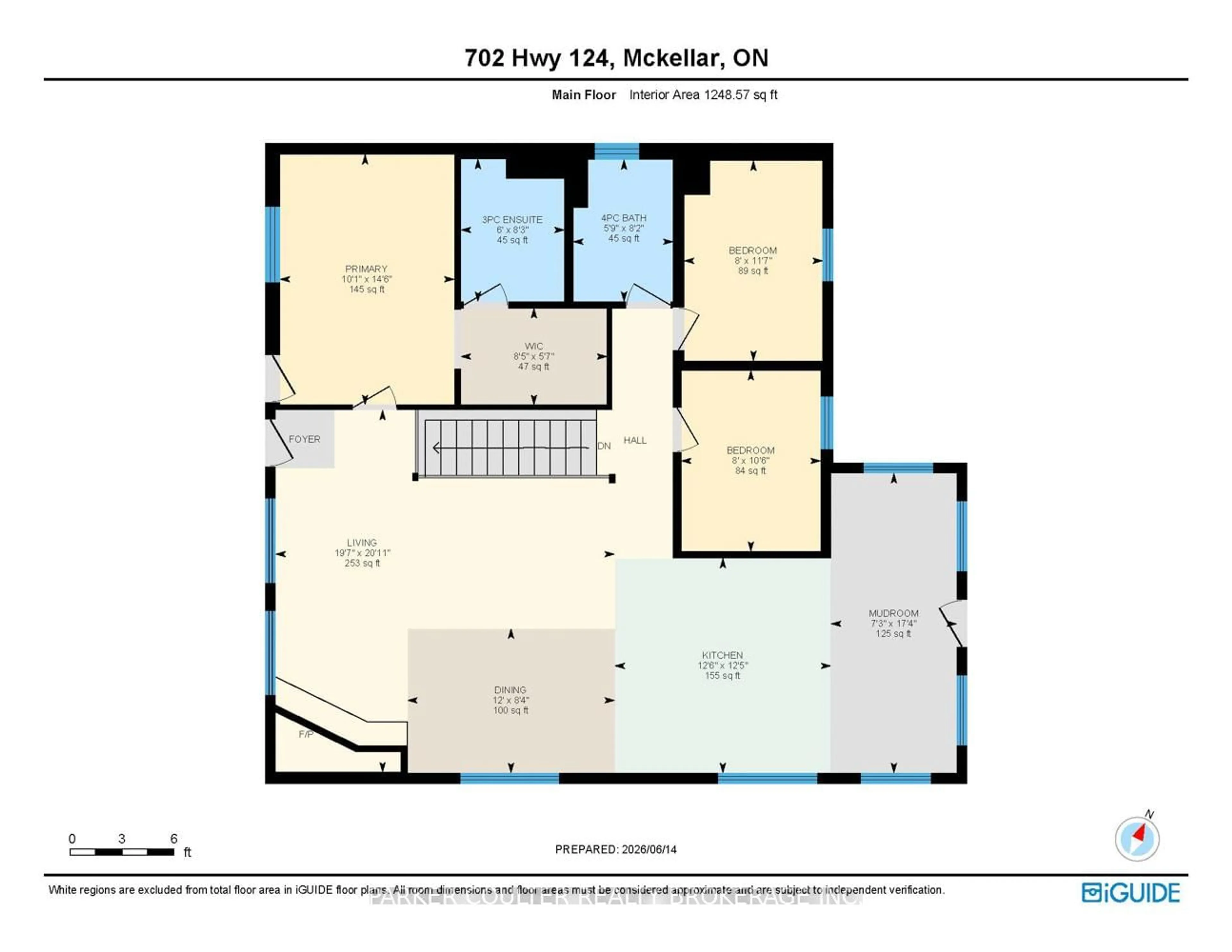 Floor plan for 702 Highway 124, McKellar Ontario P0G 1C0