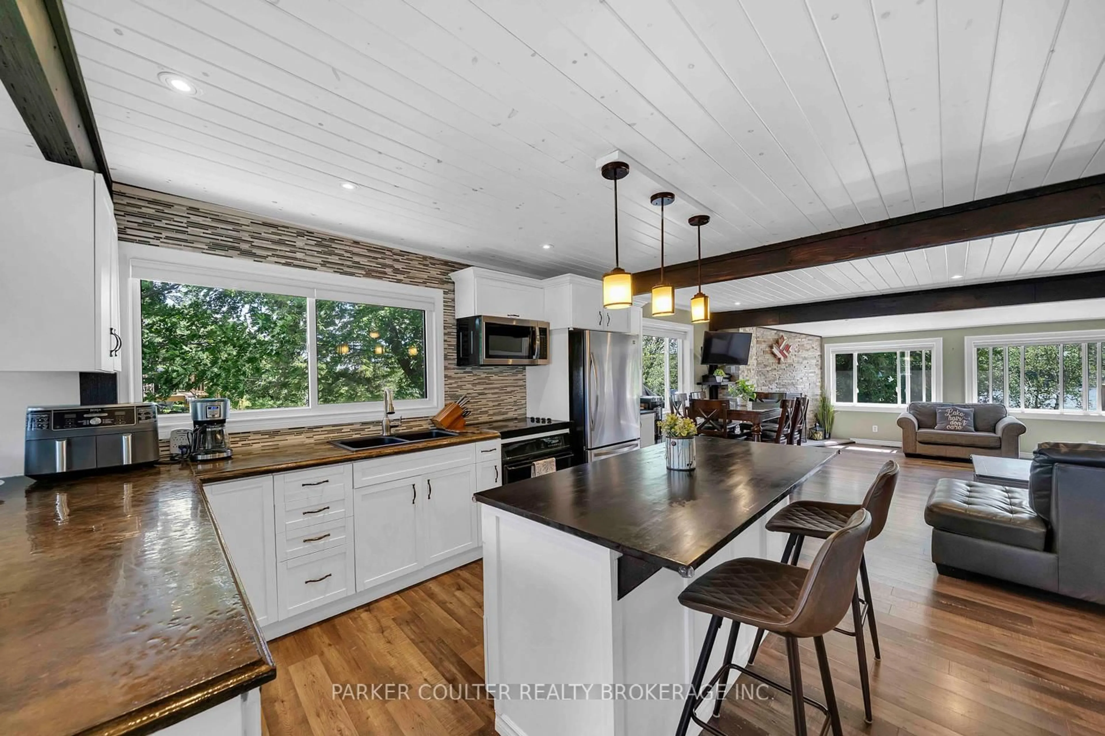 Open concept kitchen, unknown for 702 Highway 124, McKellar Ontario P0G 1C0