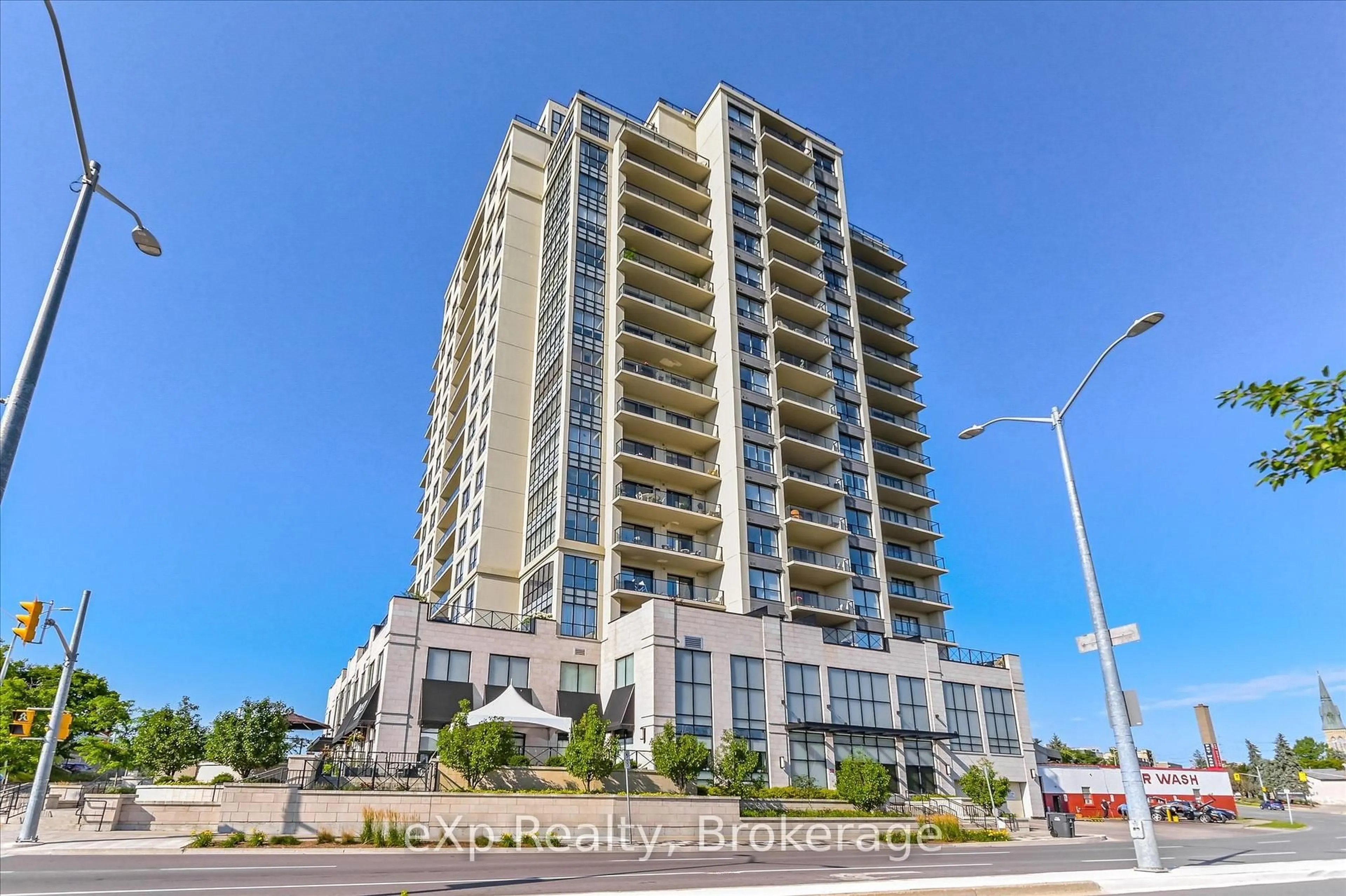 A pic from outside/outdoor area/front of a property/back of a property/a pic from drone, building for 160 Macdonell St #308, Guelph Ontario N1H 0A9