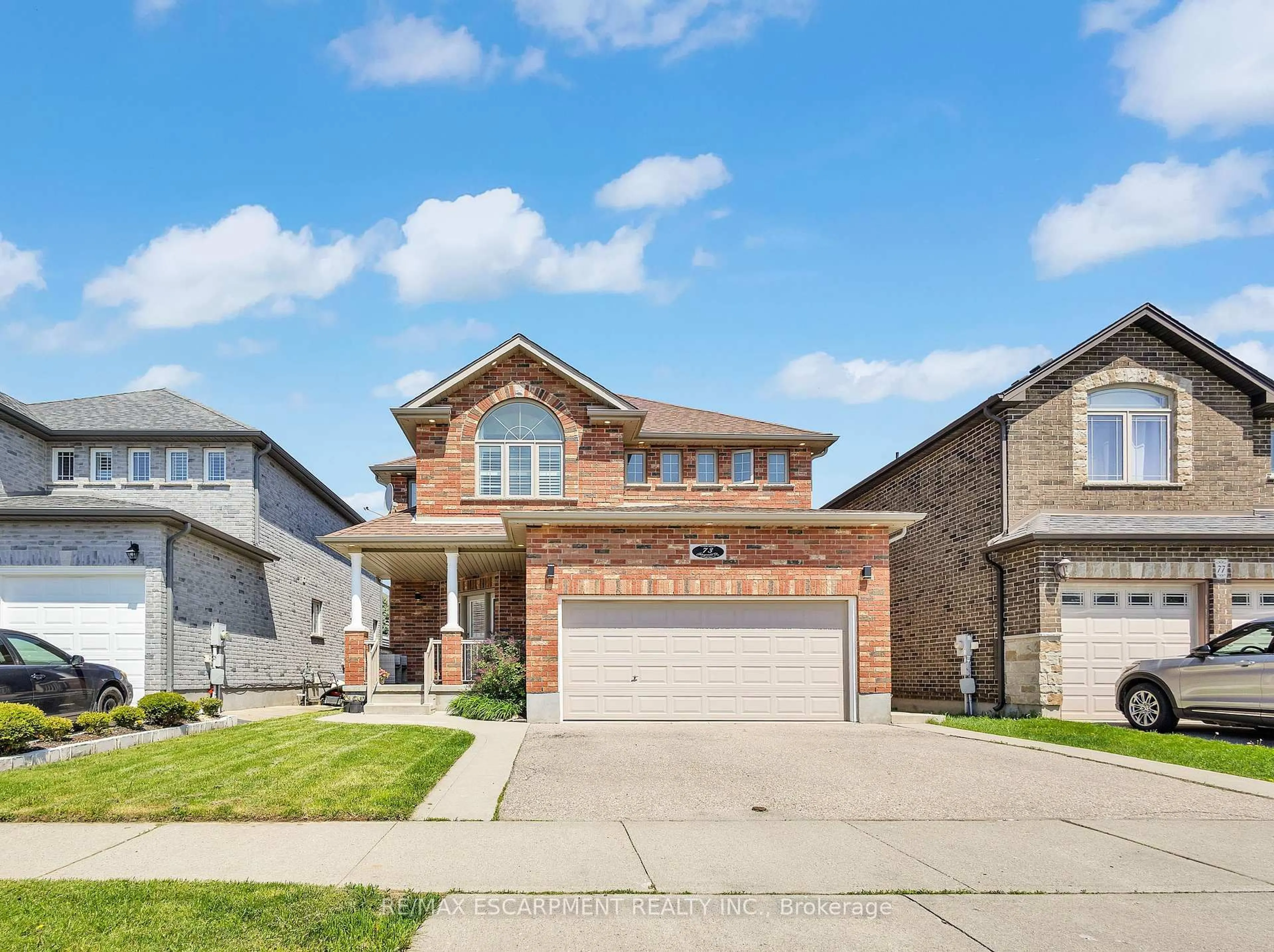 Home with brick exterior material, street for 73 Fitzgerald Dr, Cambridge Ontario N1T 2C6
