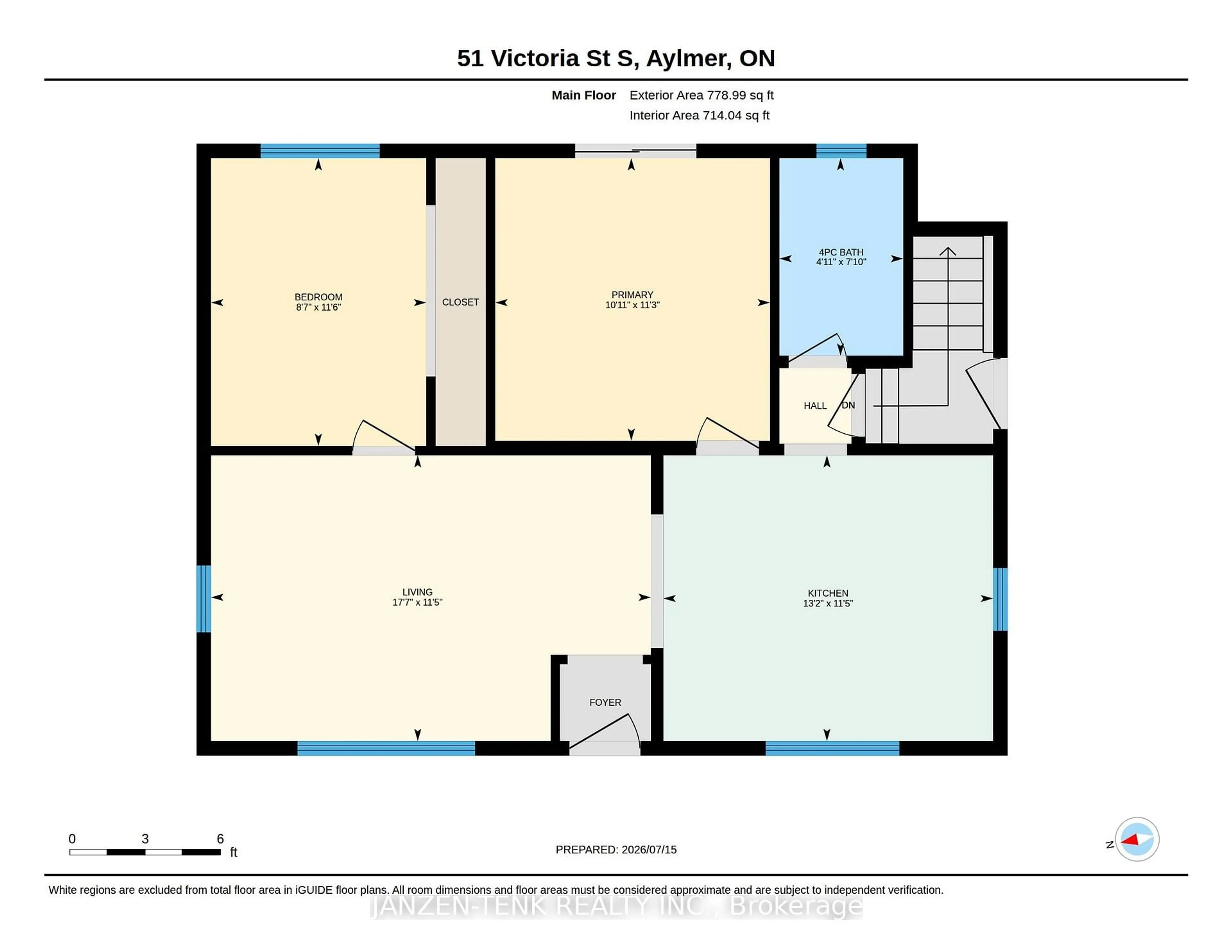 Floor plan for 51 Victoria St, Aylmer Ontario N5H 1X5
