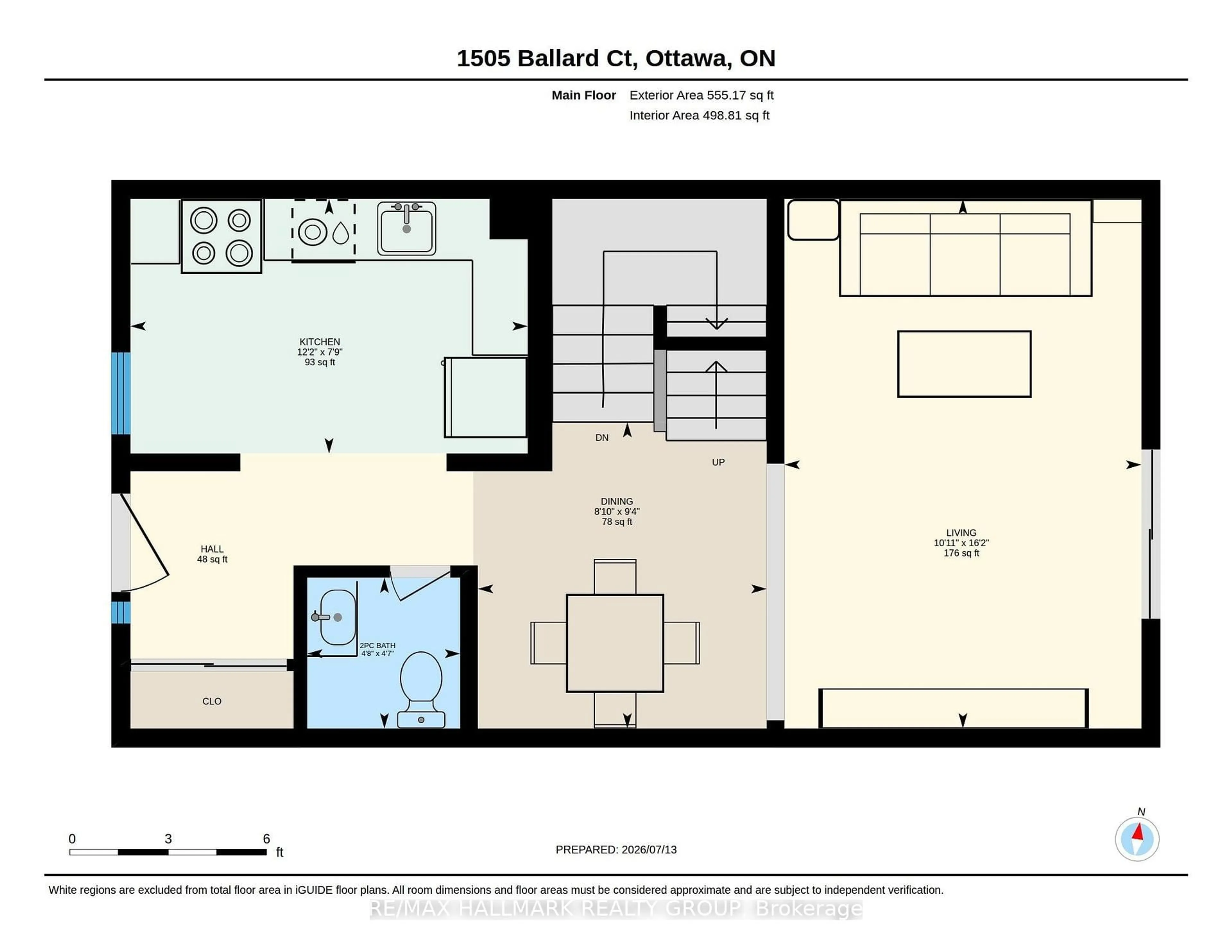 Floor plan for 1505 Ballard Crt #3, Ottawa Ontario K1B 4Z1