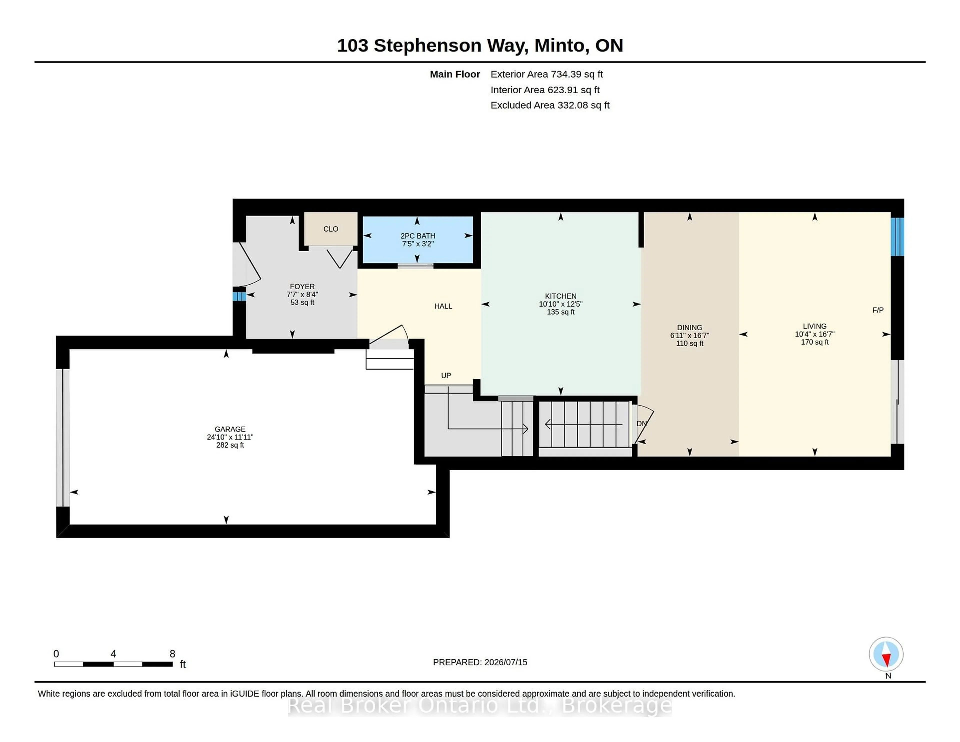 Floor plan for 103 Stephenson Way, Minto Ontario N0G 2P0