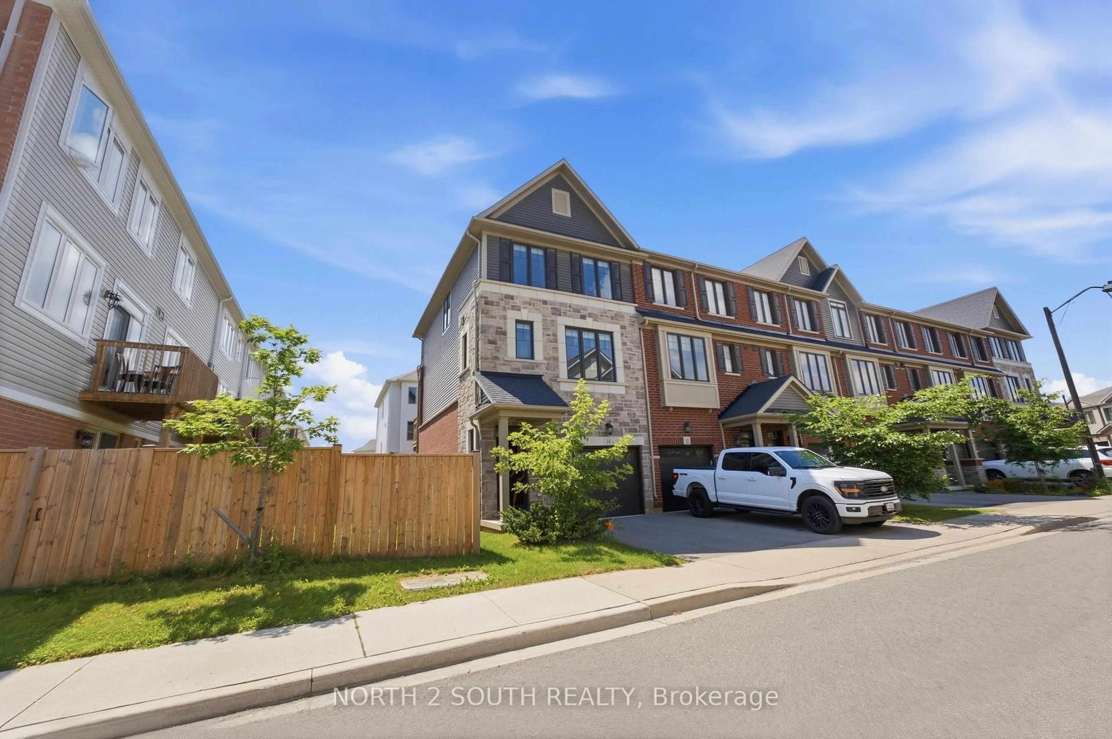 A pic from outside/outdoor area/front of a property/back of a property/a pic from drone, street for 14 Snowberry Lane, Hamilton Ontario L8K 0A4