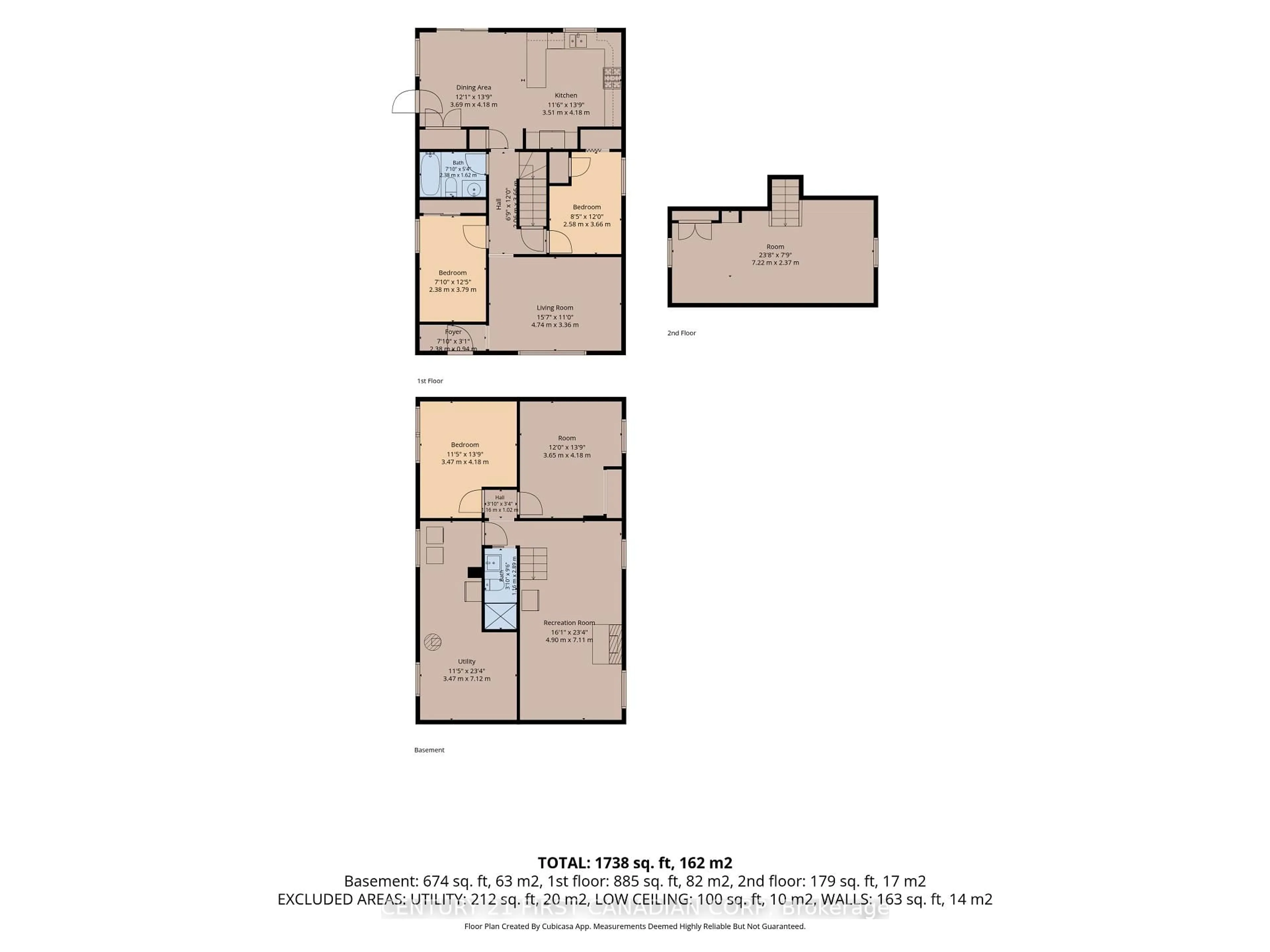 Floor plan for 75 Glass Ave, London East Ontario N5W 1Z8