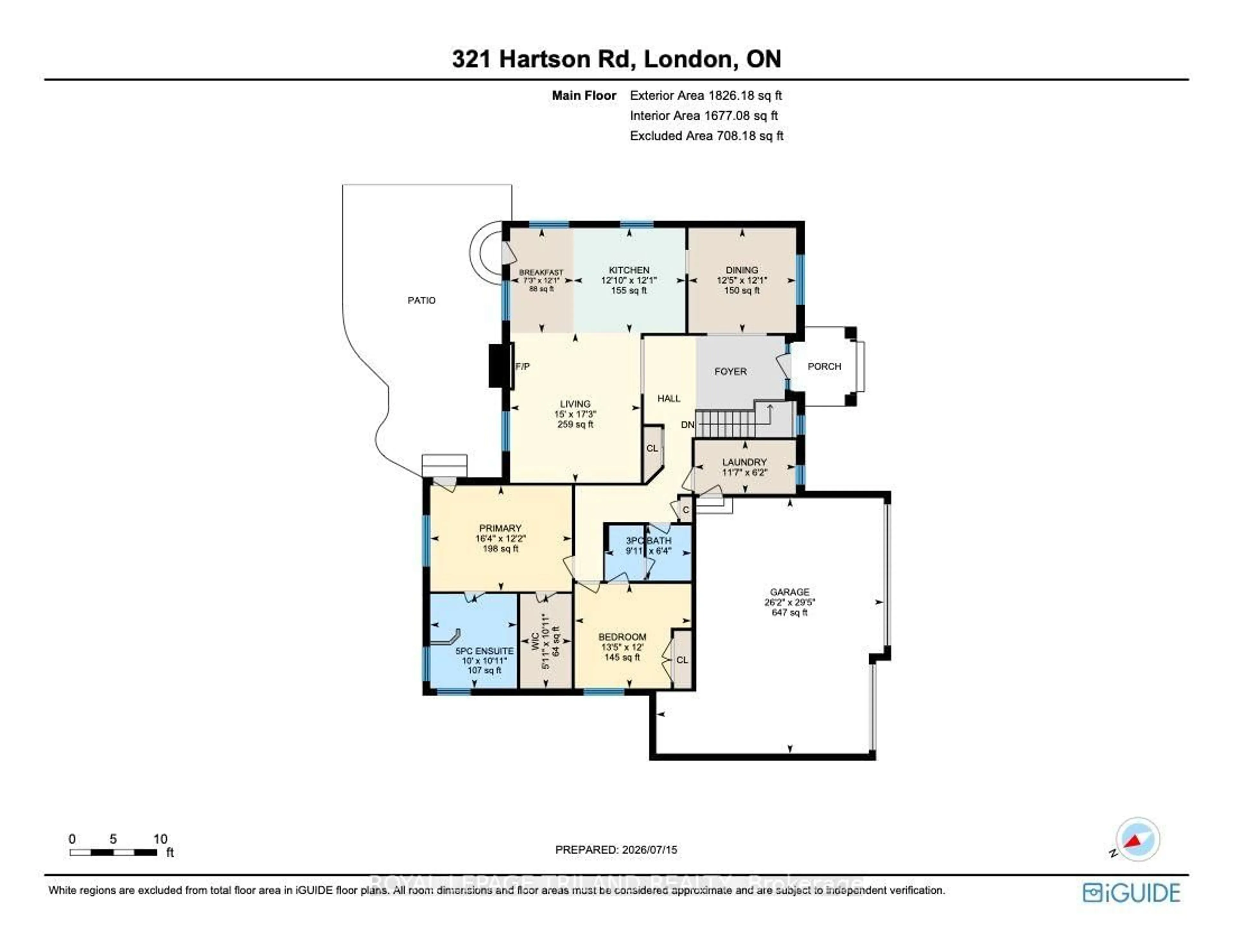 Floor plan for 321 Hartson Rd, London North Ontario N6H 5C2