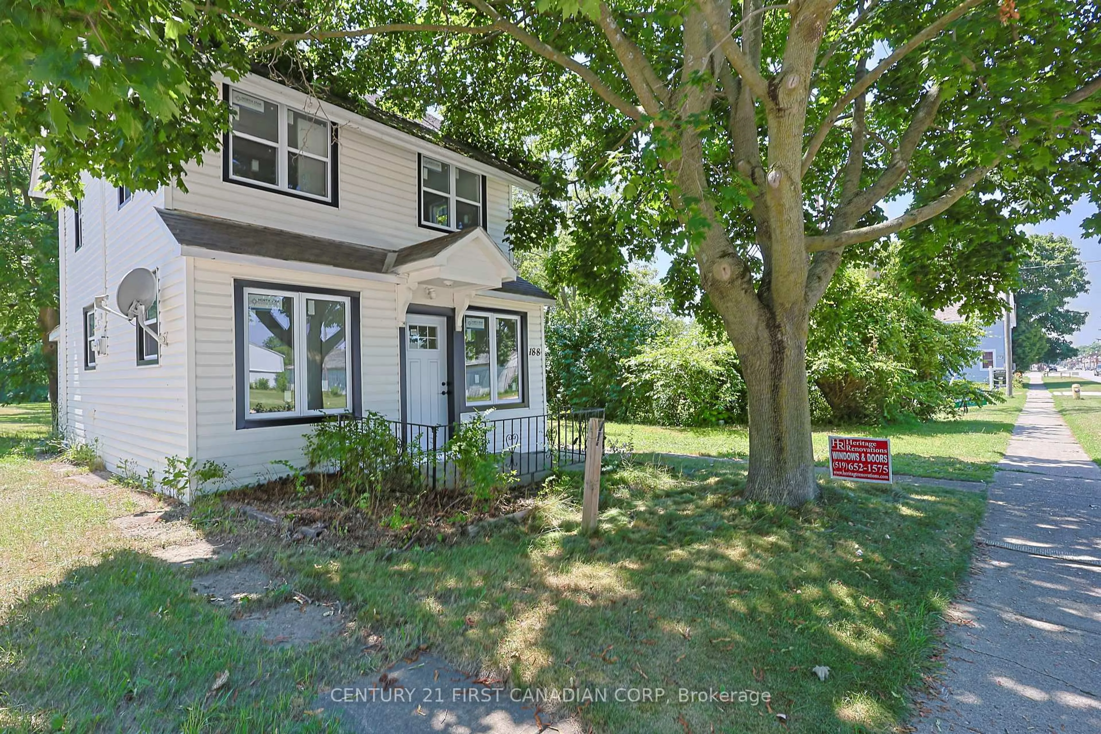 A pic from outside/outdoor area/front of a property/back of a property/a pic from drone, street for 188 Furnival Rd, West Elgin Ontario N0L 2C0