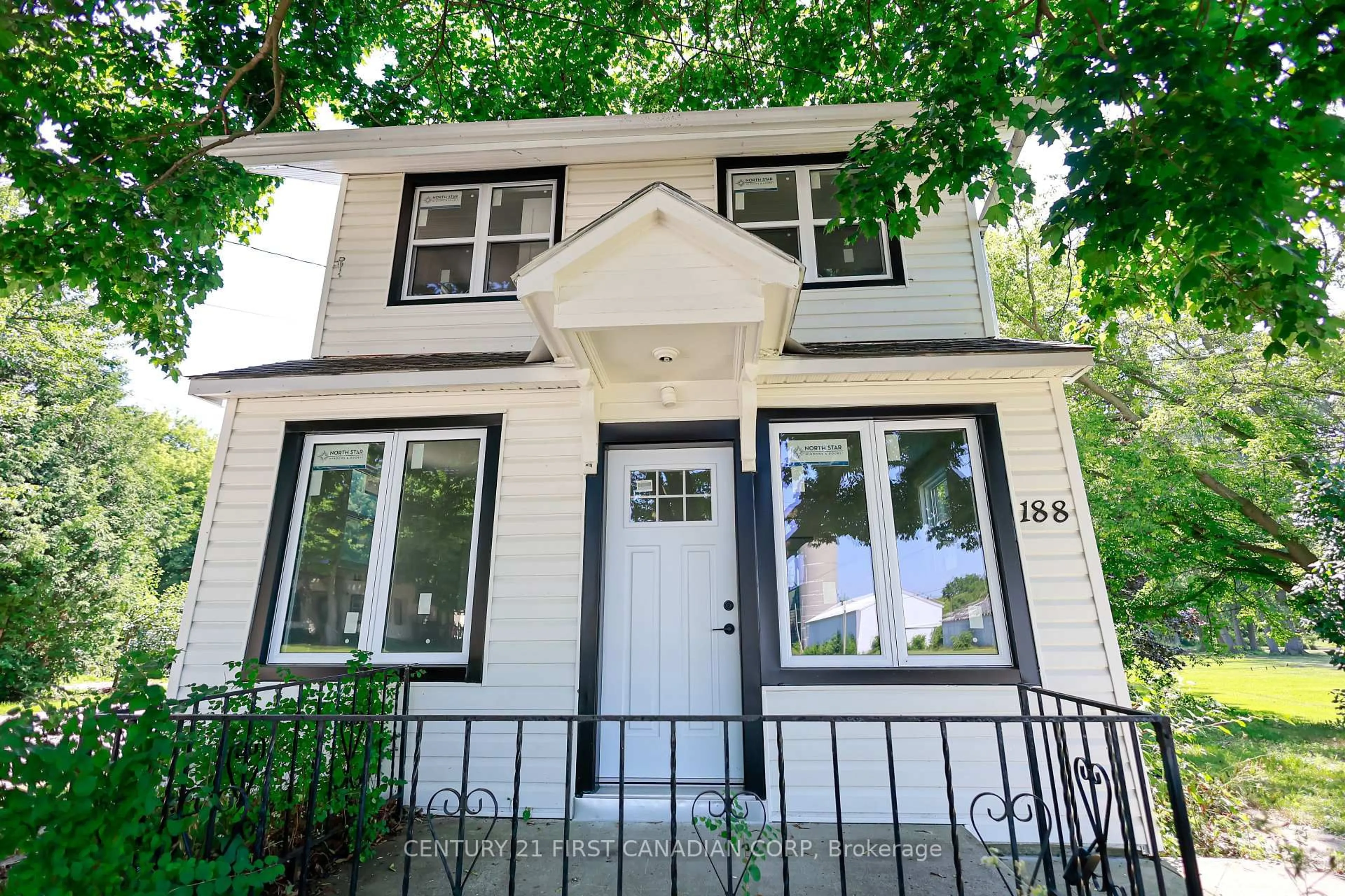 Home with vinyl exterior material, street for 188 Furnival Rd, West Elgin Ontario N0L 2C0