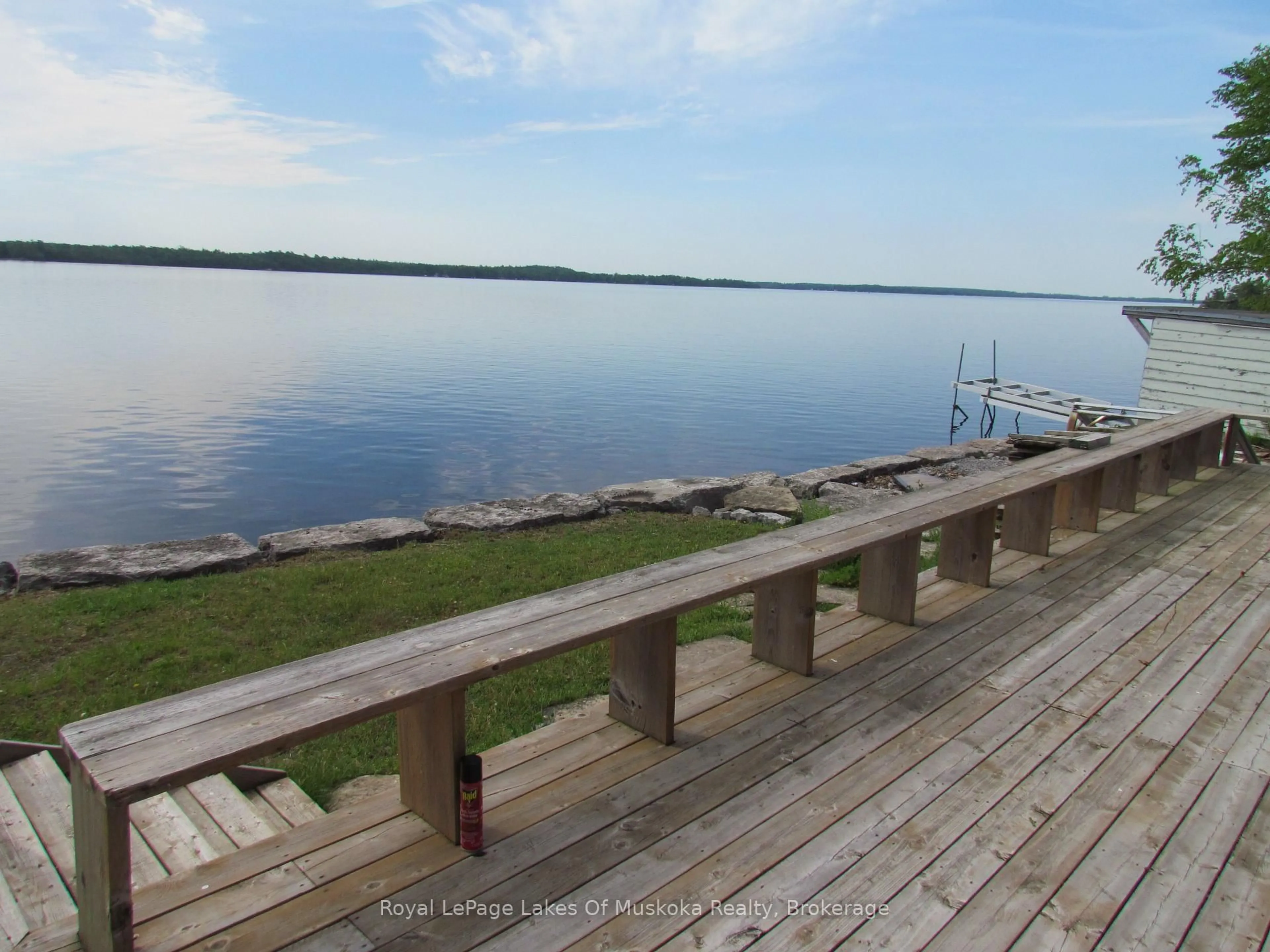 Patio, water/lake/river/ocean view for 173 Fells Point Rd, Kawartha Lakes Ontario K0M 1N0