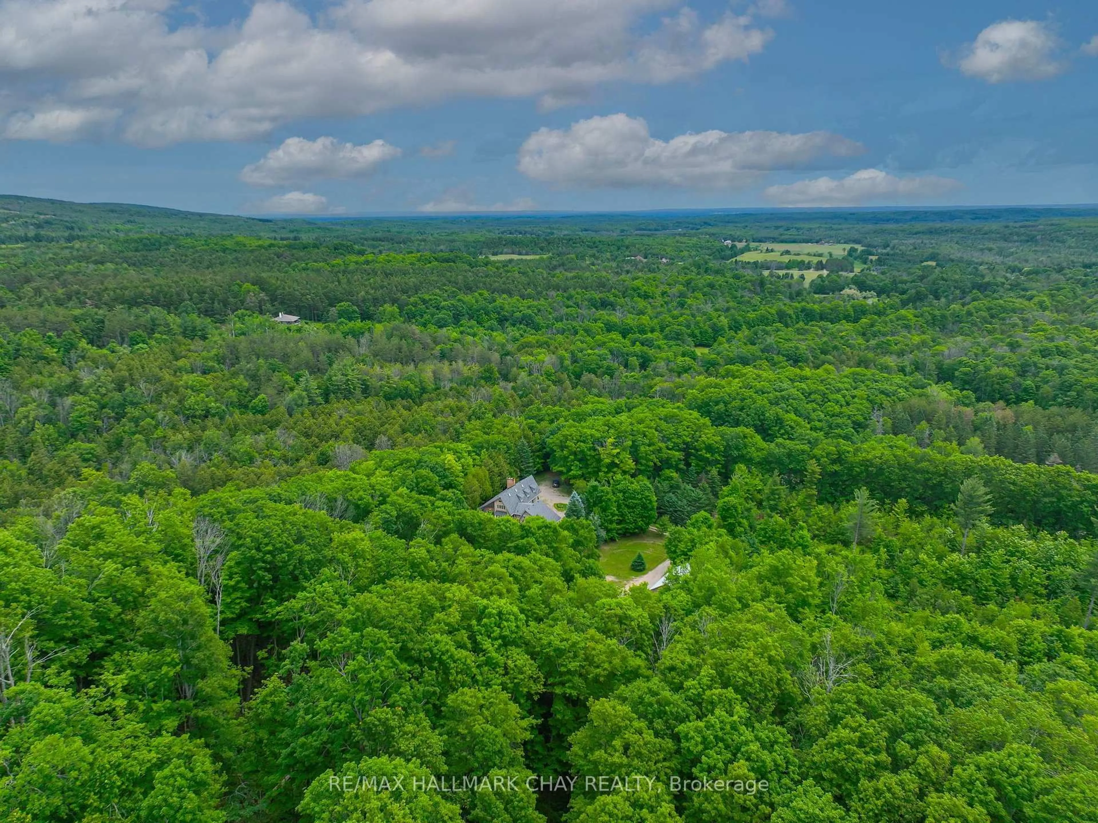 A pic from outside/outdoor area/front of a property/back of a property/a pic from drone, forest/trees view for 718078 1st Line East Line, Mulmur Ontario L9V 0G3