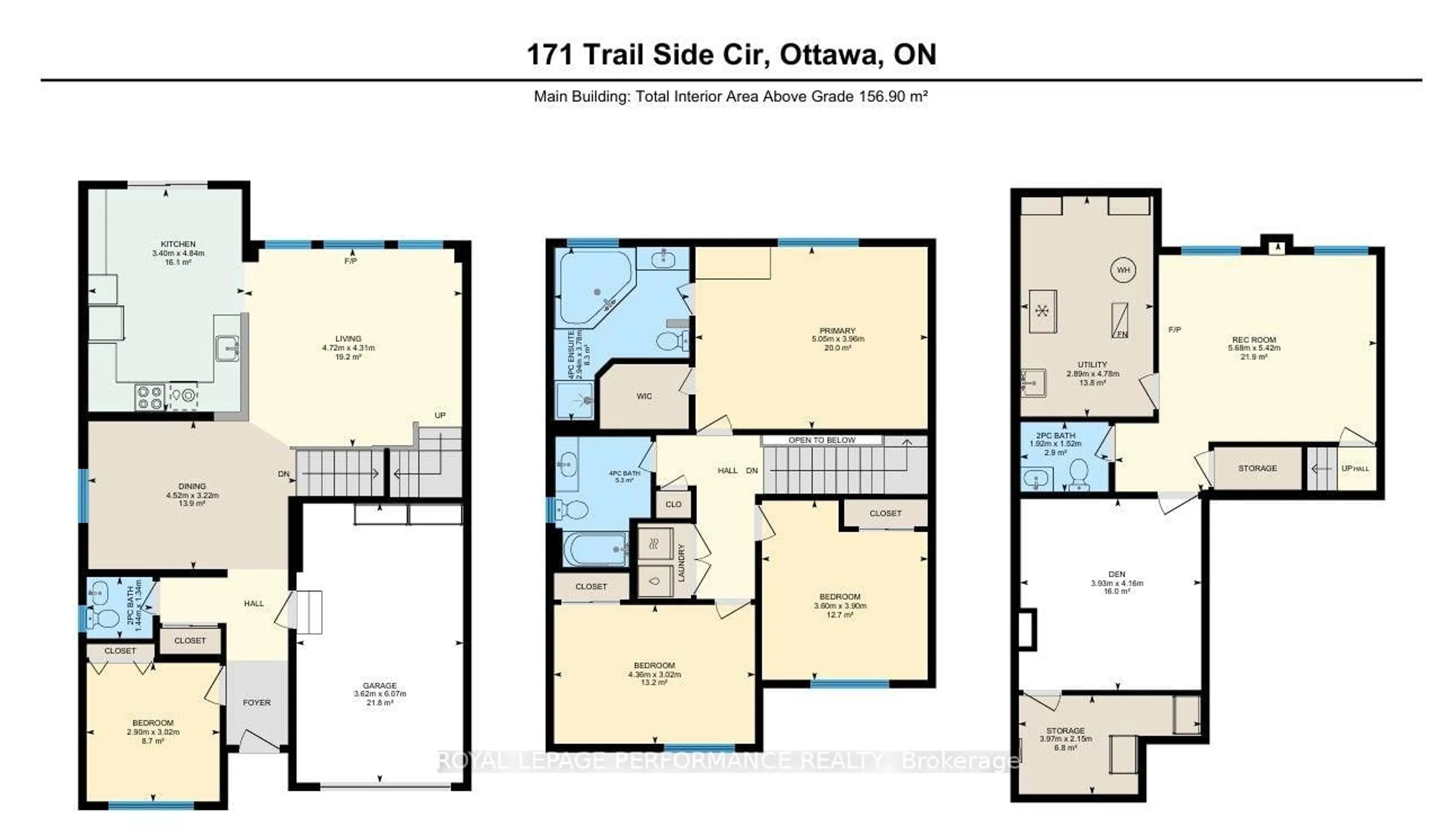 Floor plan for 171 Trail Side Circ, Orleans Ontario K4A 5B4