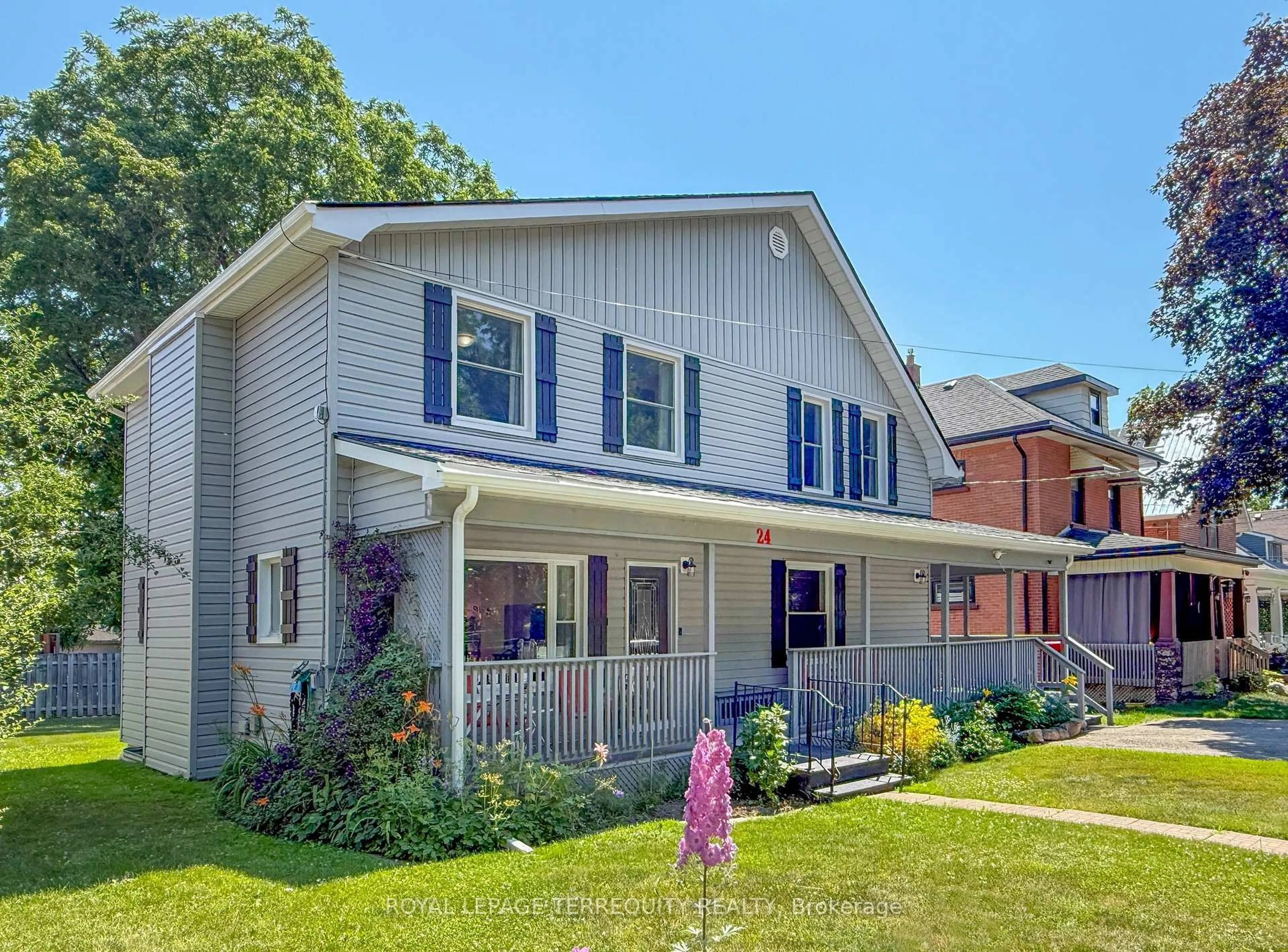 Home with brick exterior material, street for 24 Simcoe St, Kawartha Lakes Ontario K9V 2G4