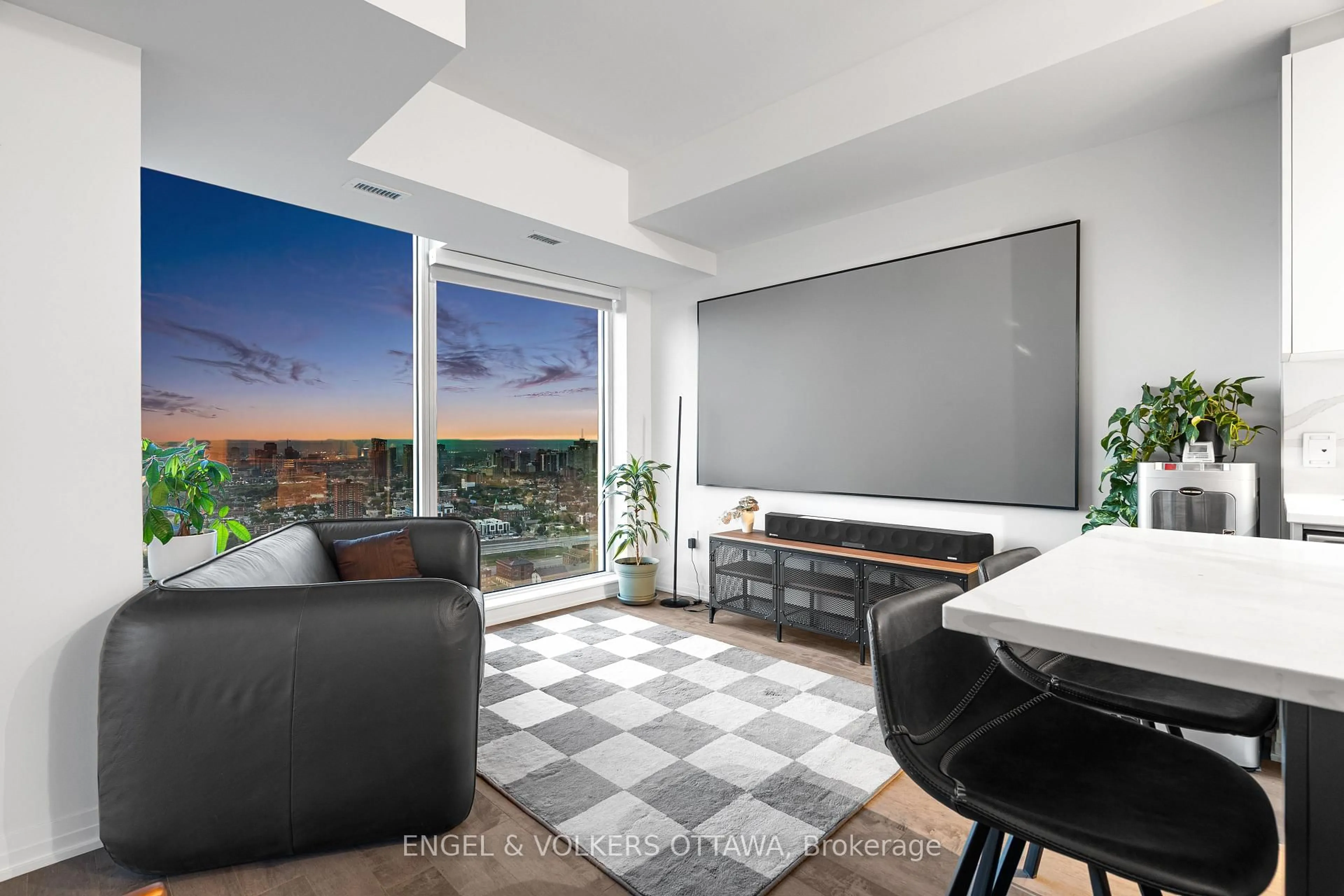 Living room with furniture, unknown for 805 Carling Ave #3602, Ottawa Ontario K1S 5W9