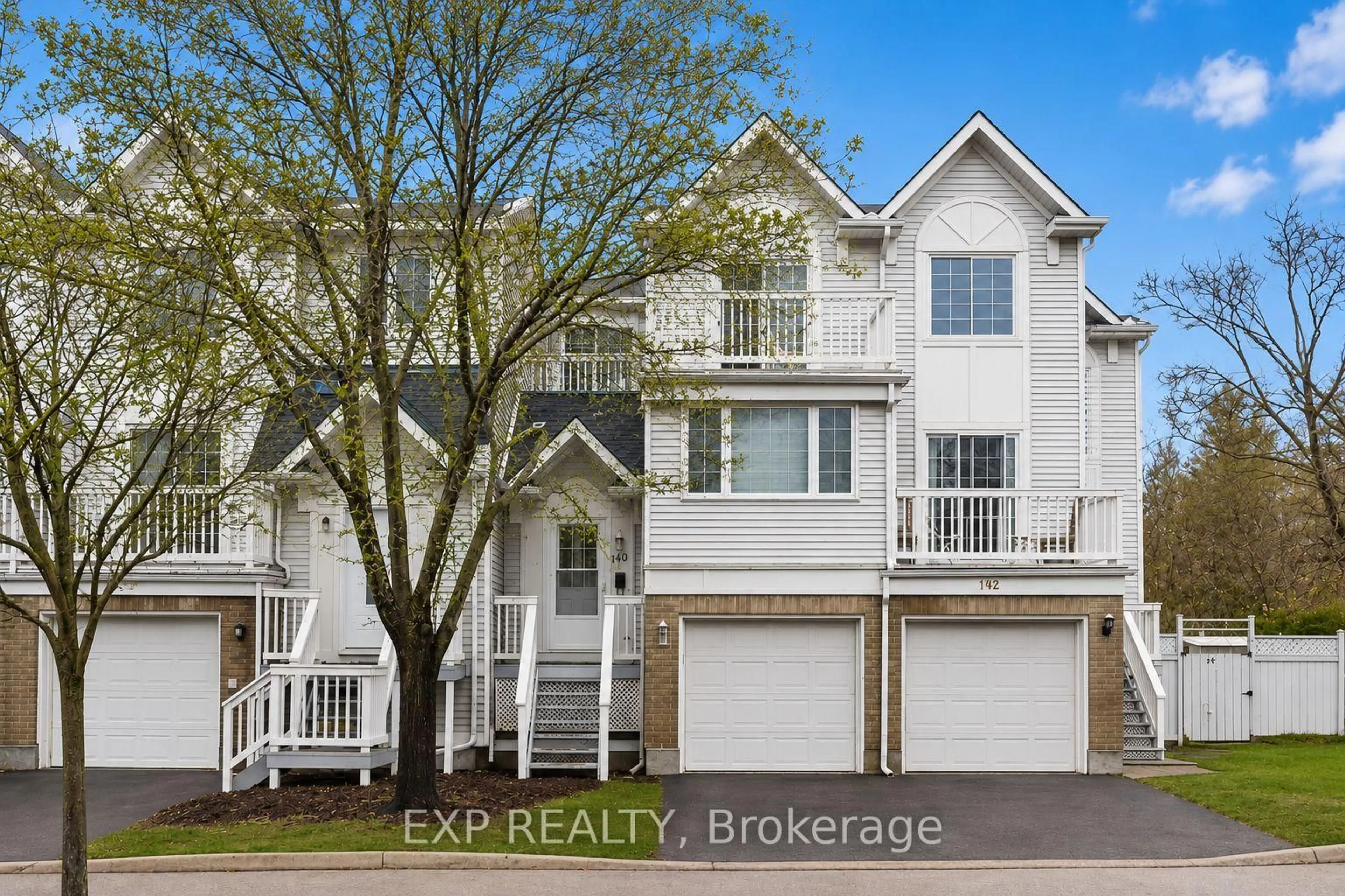 A pic from outside/outdoor area/front of a property/back of a property/a pic from drone, street for 140 Castlegreen Private, Ottawa Ontario K1T 3N2
