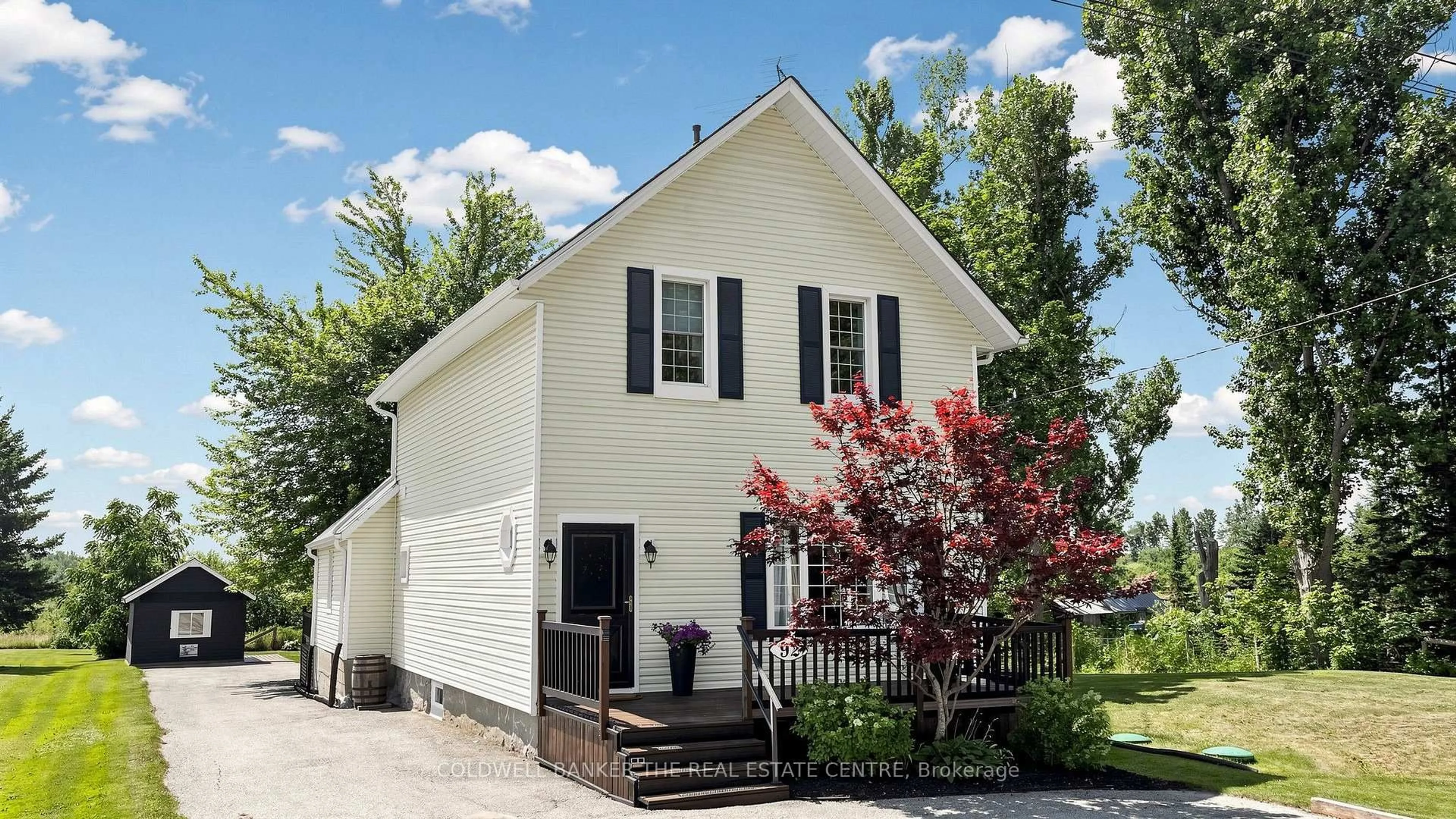 Home with vinyl exterior material, street for 92 Cresswell Rd, Kawartha Lakes Ontario K0M 2J0
