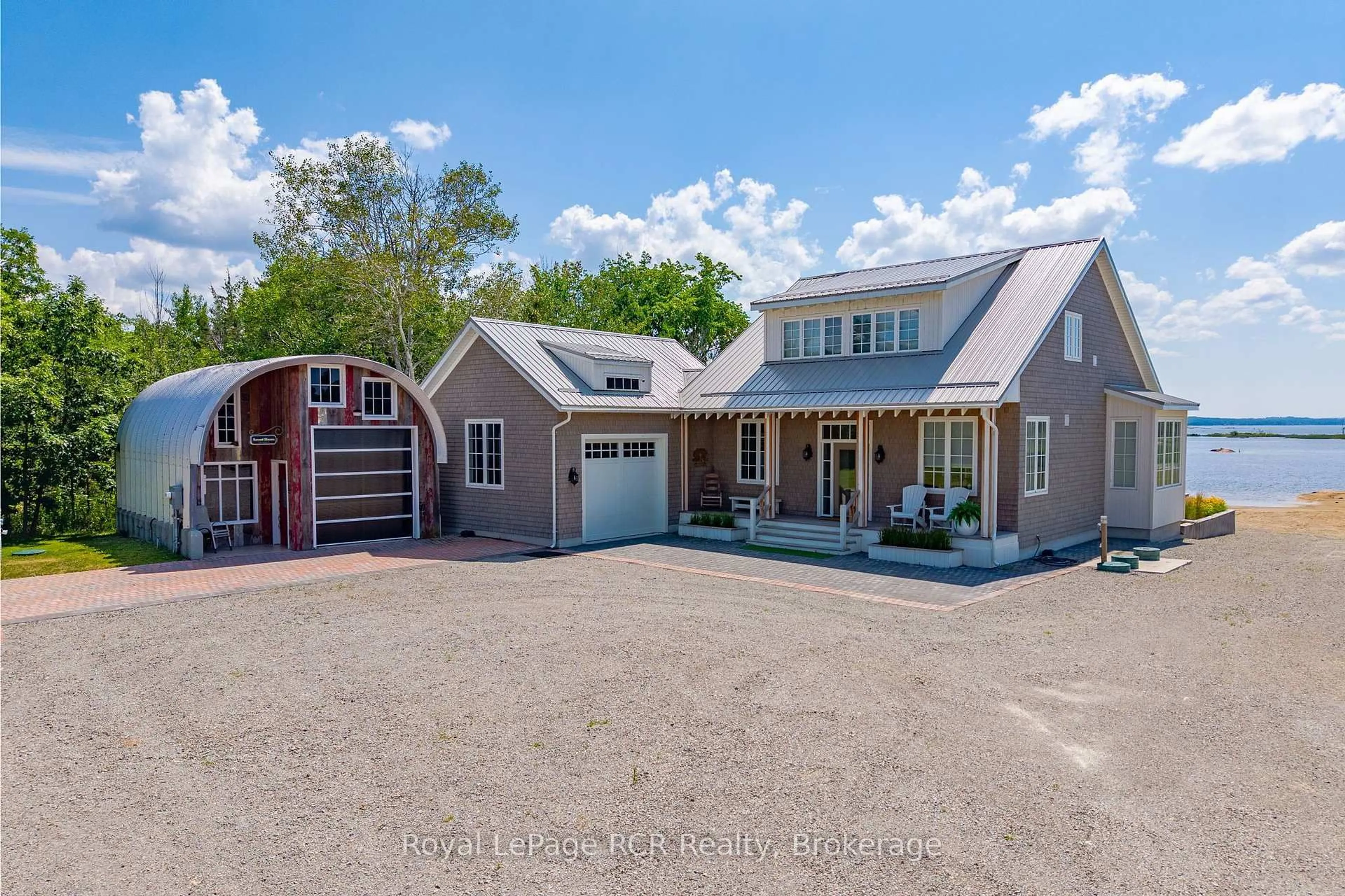 A pic from outside/outdoor area/front of a property/back of a property/a pic from drone, unknown for 101 Evergreen Lane, Georgian Bay Ontario L0K 1S0