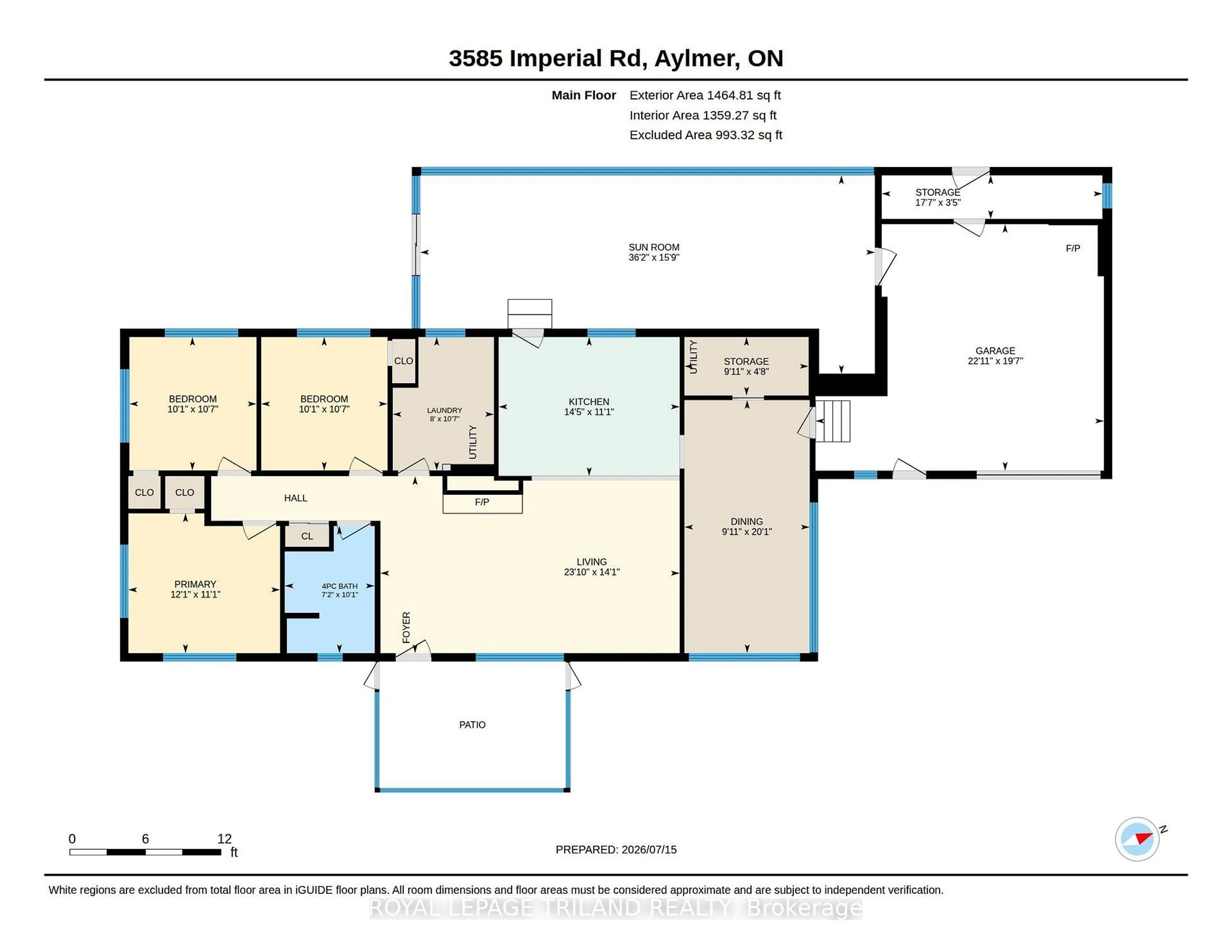 Floor plan for 3585 Imperial Rd, Malahide Ontario N5H 2R2
