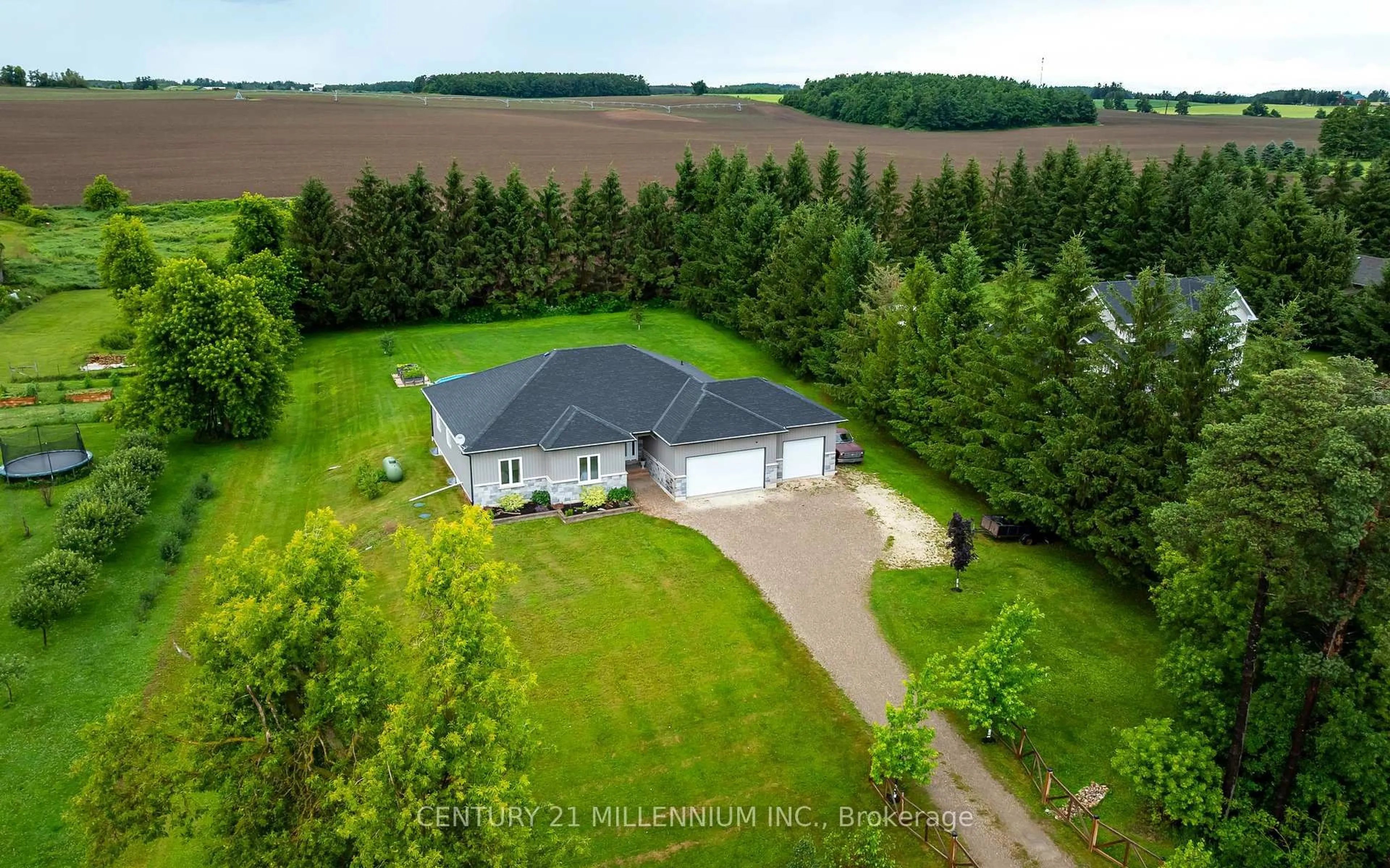 A pic from outside/outdoor area/front of a property/back of a property/a pic from drone, unknown for 706183 County Rd 21 Rd, Mulmur Ontario L9V 0W4