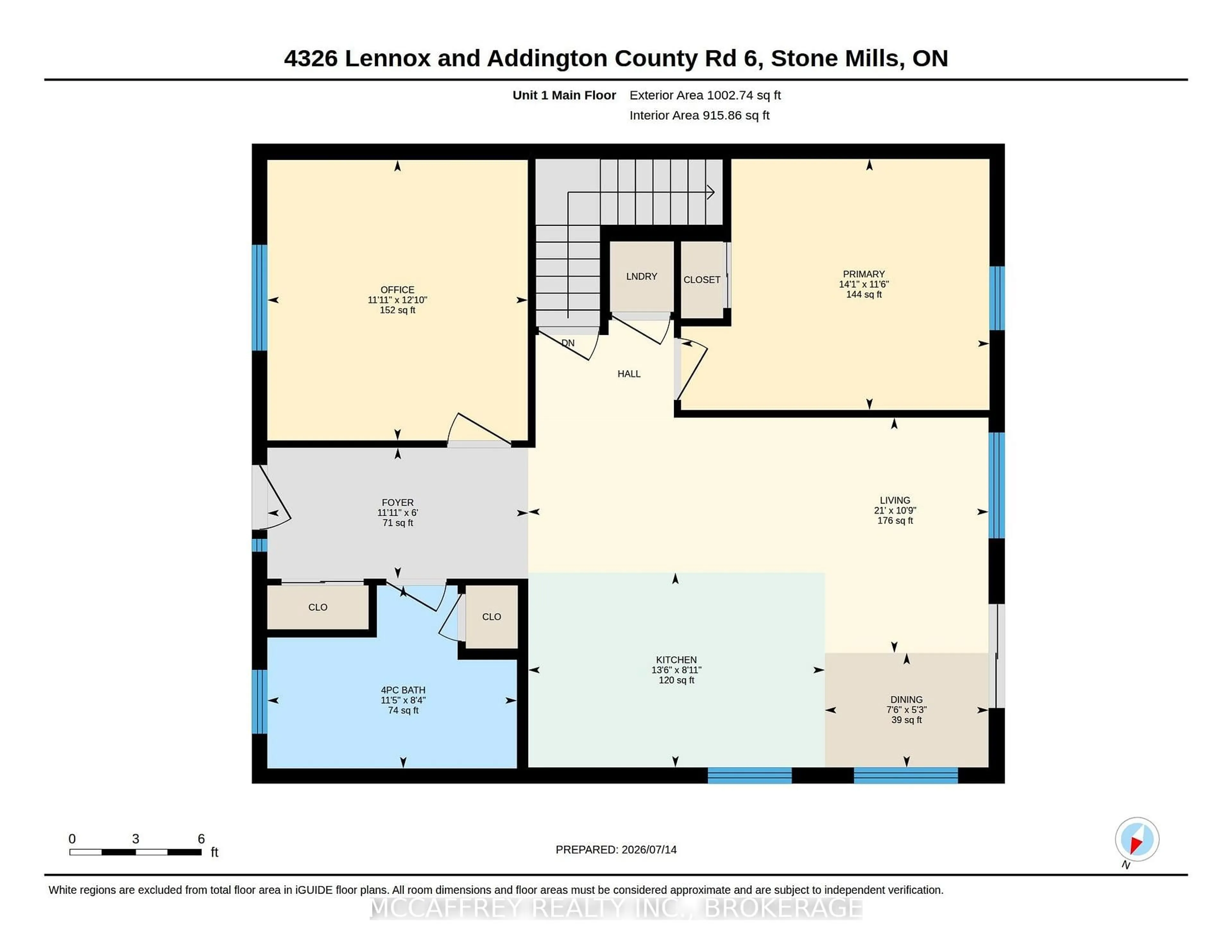 Floor plan for 4326 County Rd 6, Yarker Ontario K0K 3N0