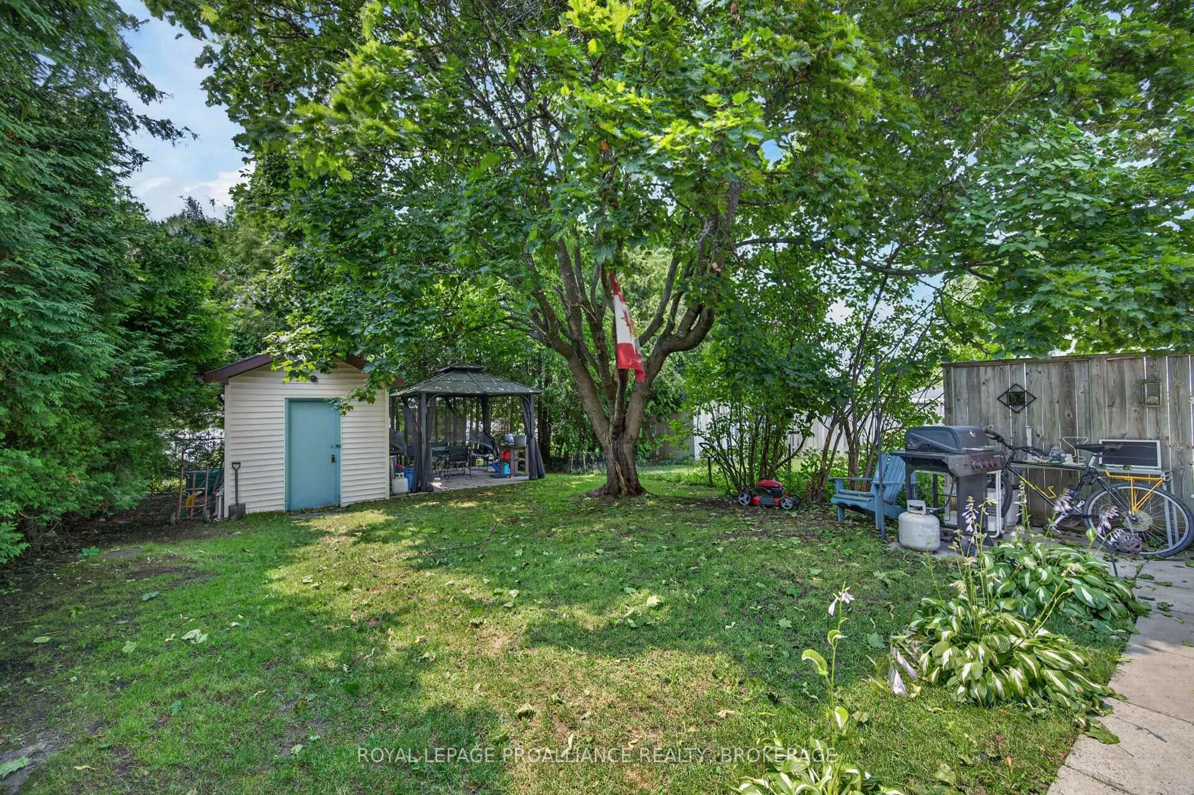 A pic from outside/outdoor area/front of a property/back of a property/a pic from drone, forest/trees view for 585 Gavin Crt, Kingston Ontario K7M 8B8