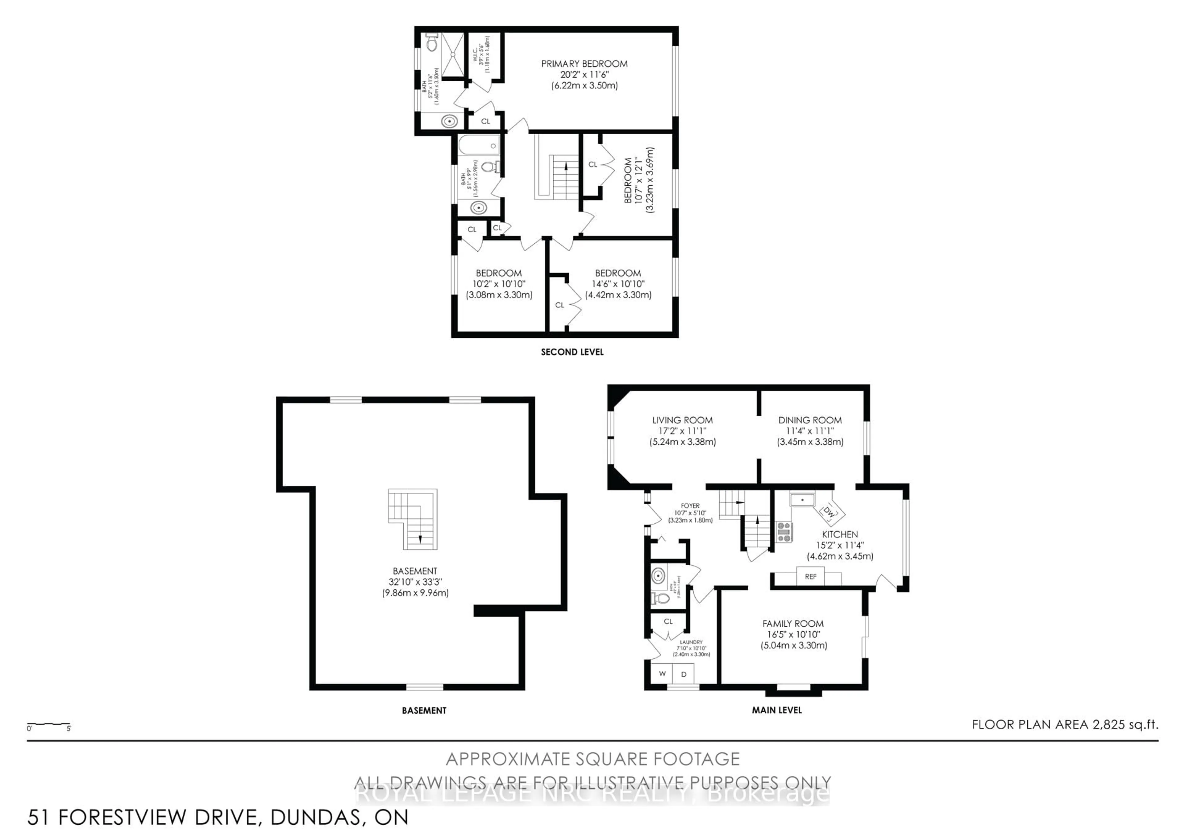 Floor plan for 51 Forestview Dr, Hamilton Ontario L9H 6M7