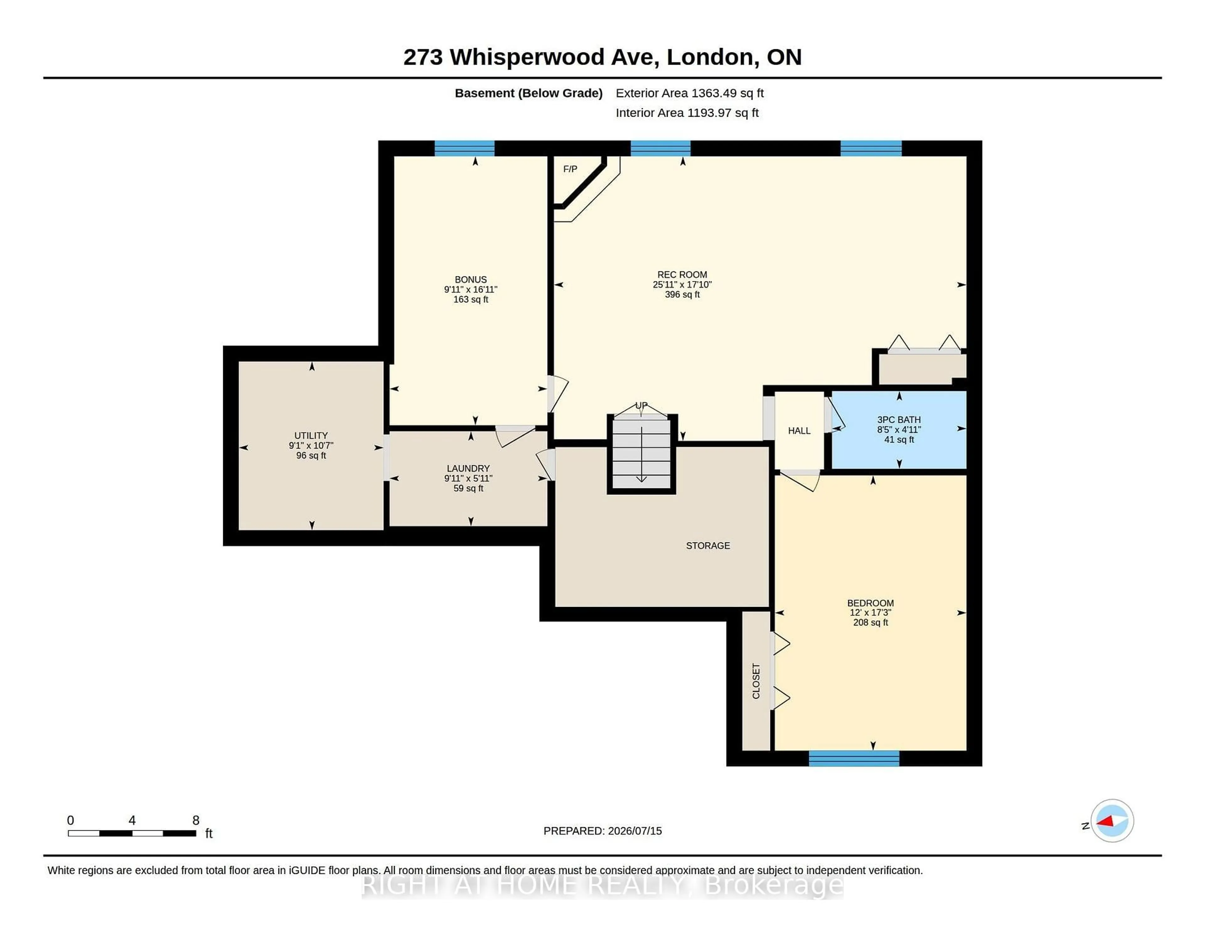 Floor plan for 273 Whisperwood Ave, London South Ontario N6K 4E4