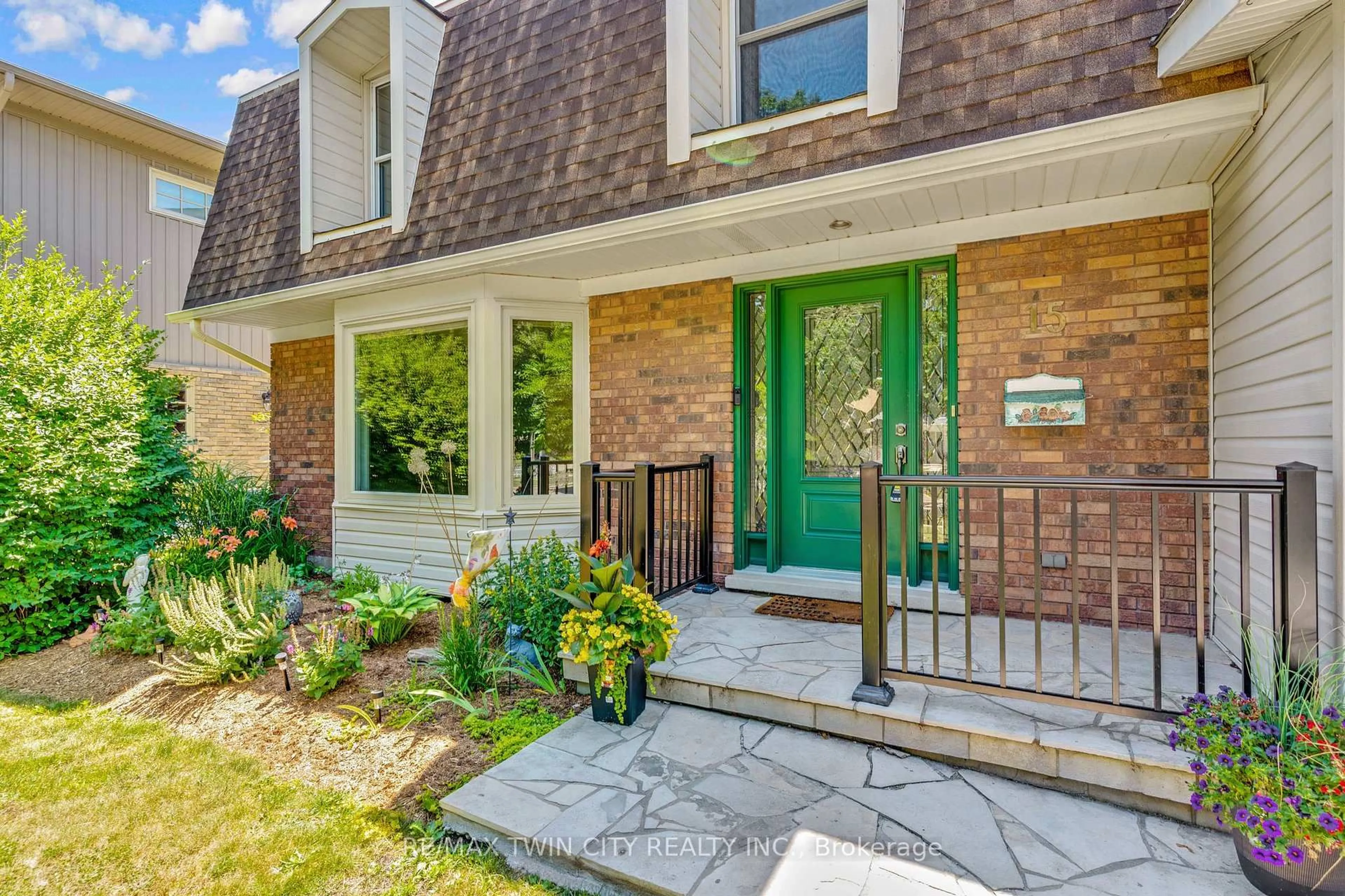 Home with brick exterior material, street for 15 Lewis Cres, Kitchener Ontario N2A 2T7